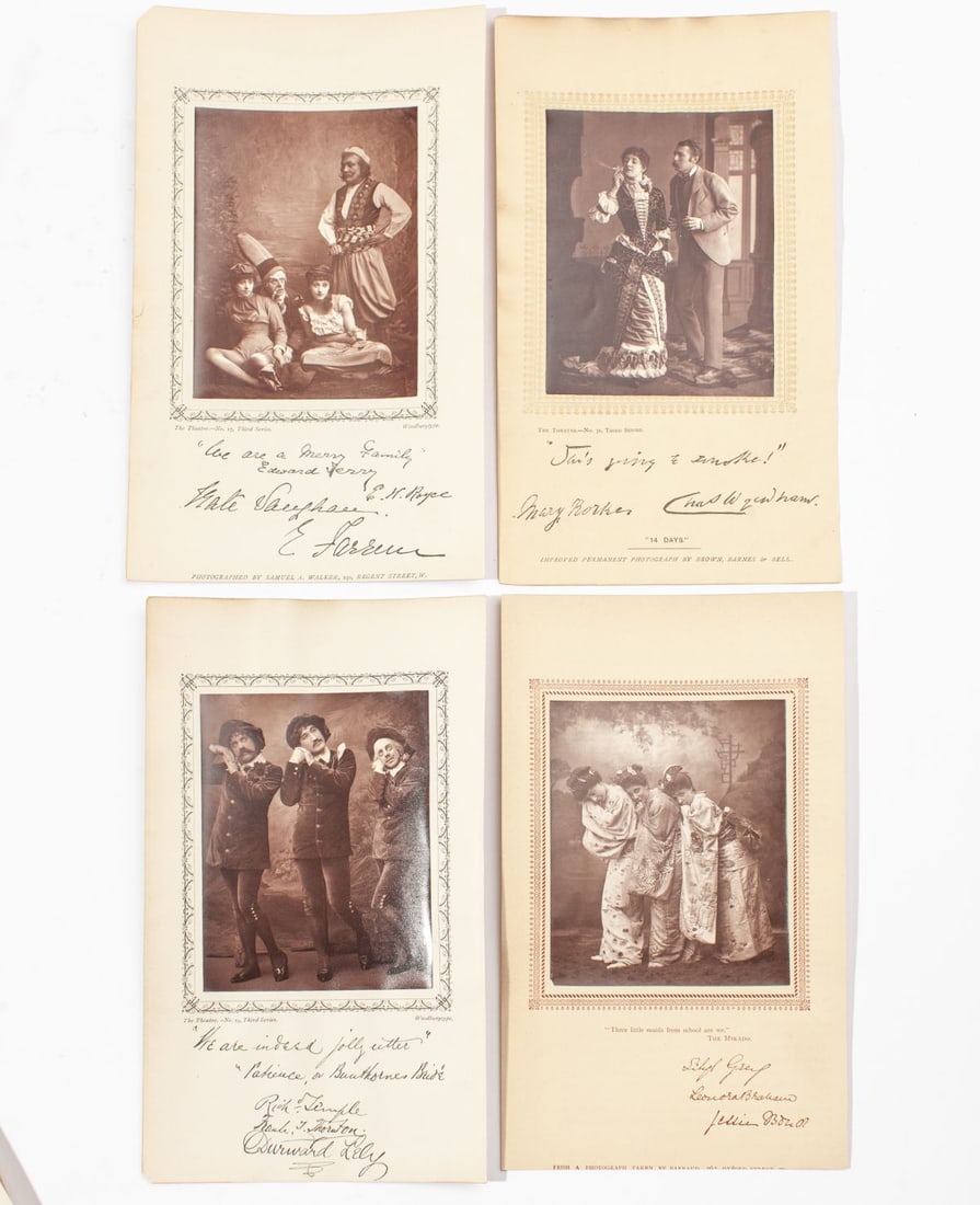 Woodburytype 1880s English Actor Groups (1 of 6)