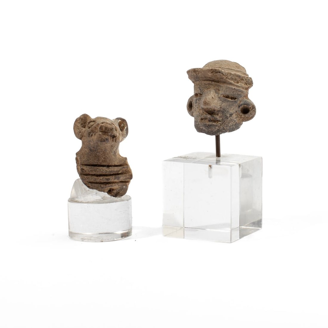 Pre-Columbian Zapotec Bat God & Figural Head (1 of 6)