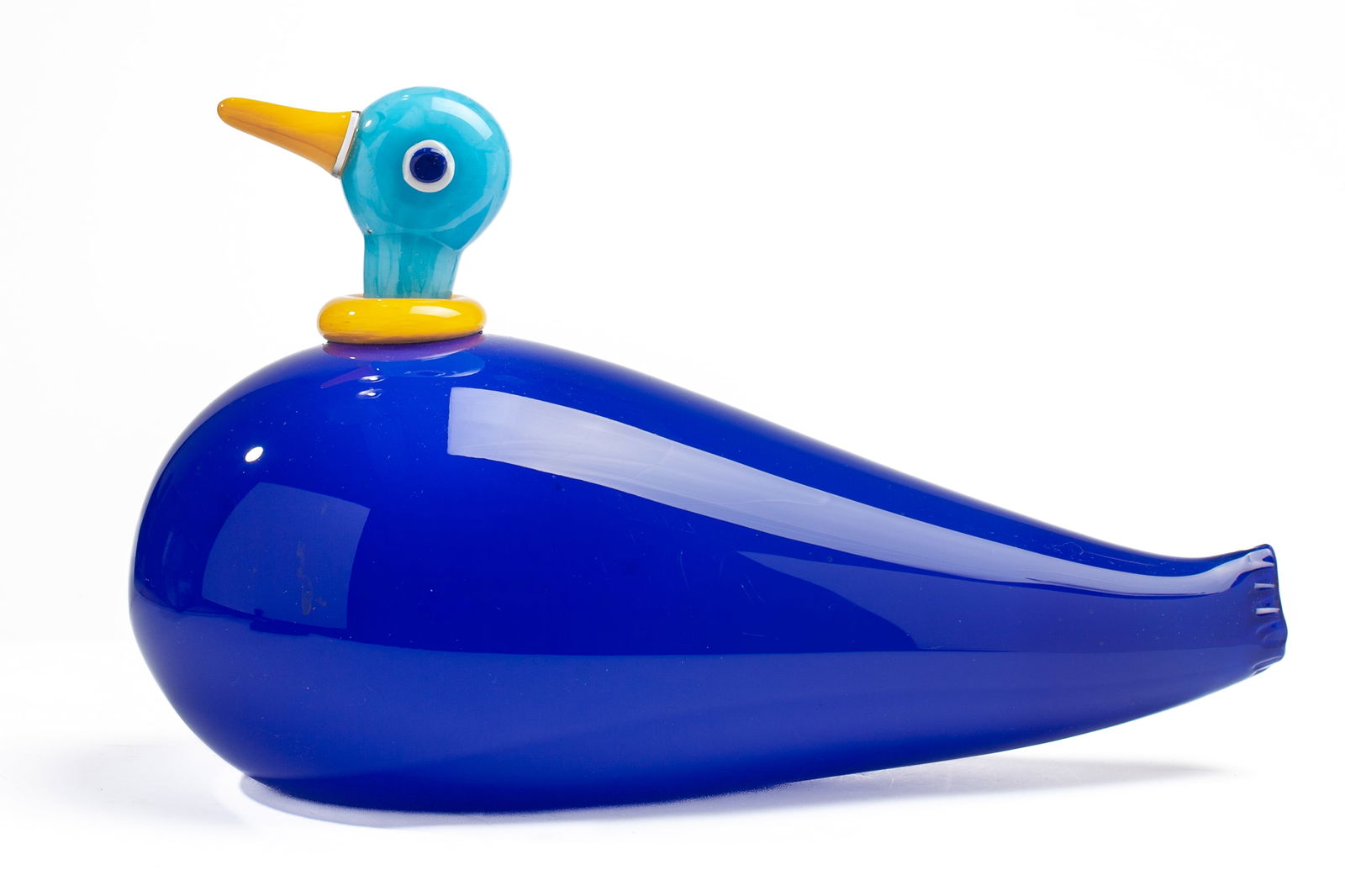 Robbie Miller (WA) ''Blue Duck '' Blown Glass (1 of 4)