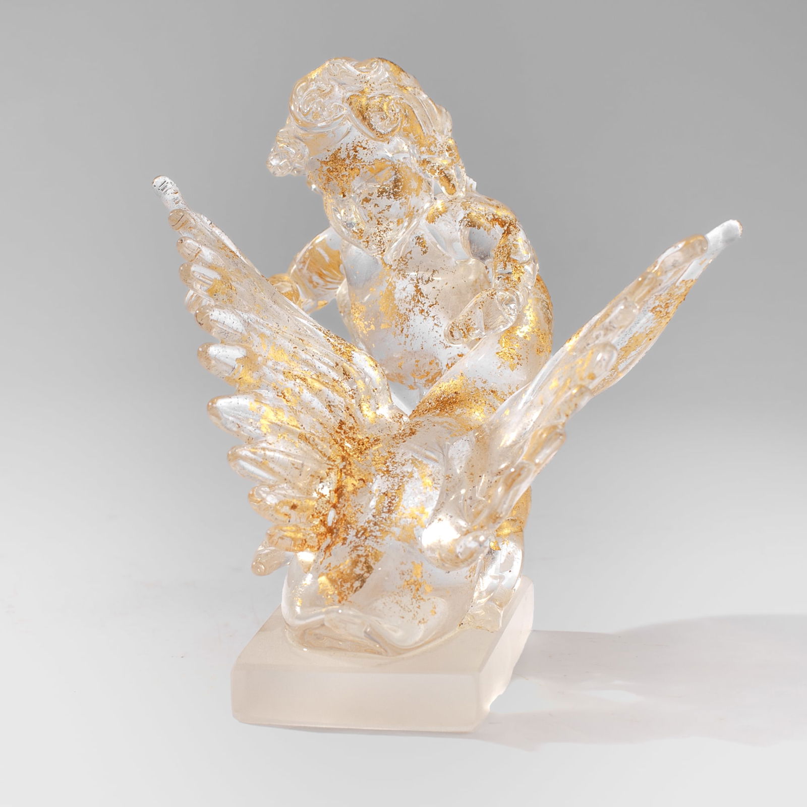 Pino Signoretto "Putti with Swan" Sculpted Glass (1 of 5)