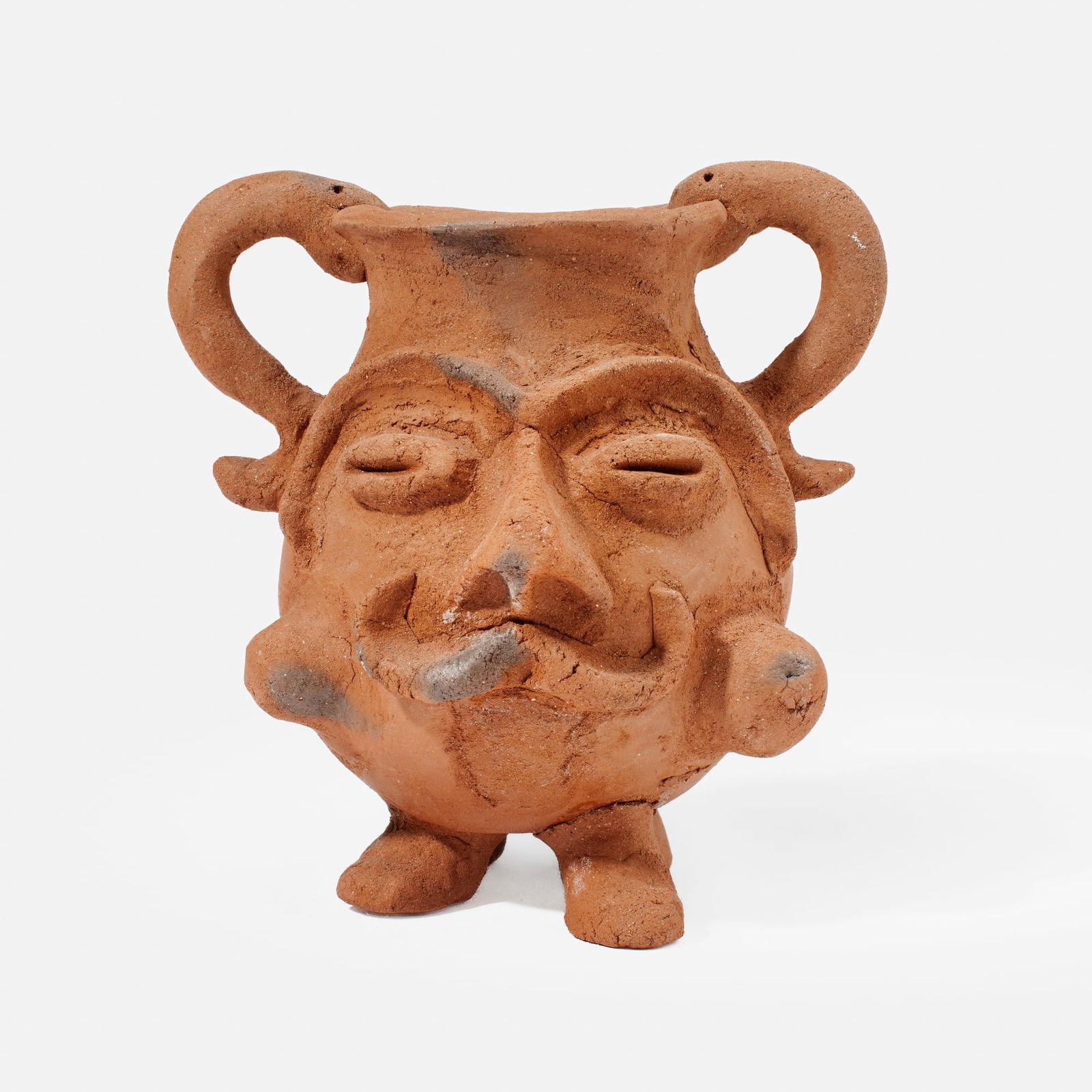 Jeffry Mitchell PaiPai Tribe Style Pit Fired Mug (1 of 2)