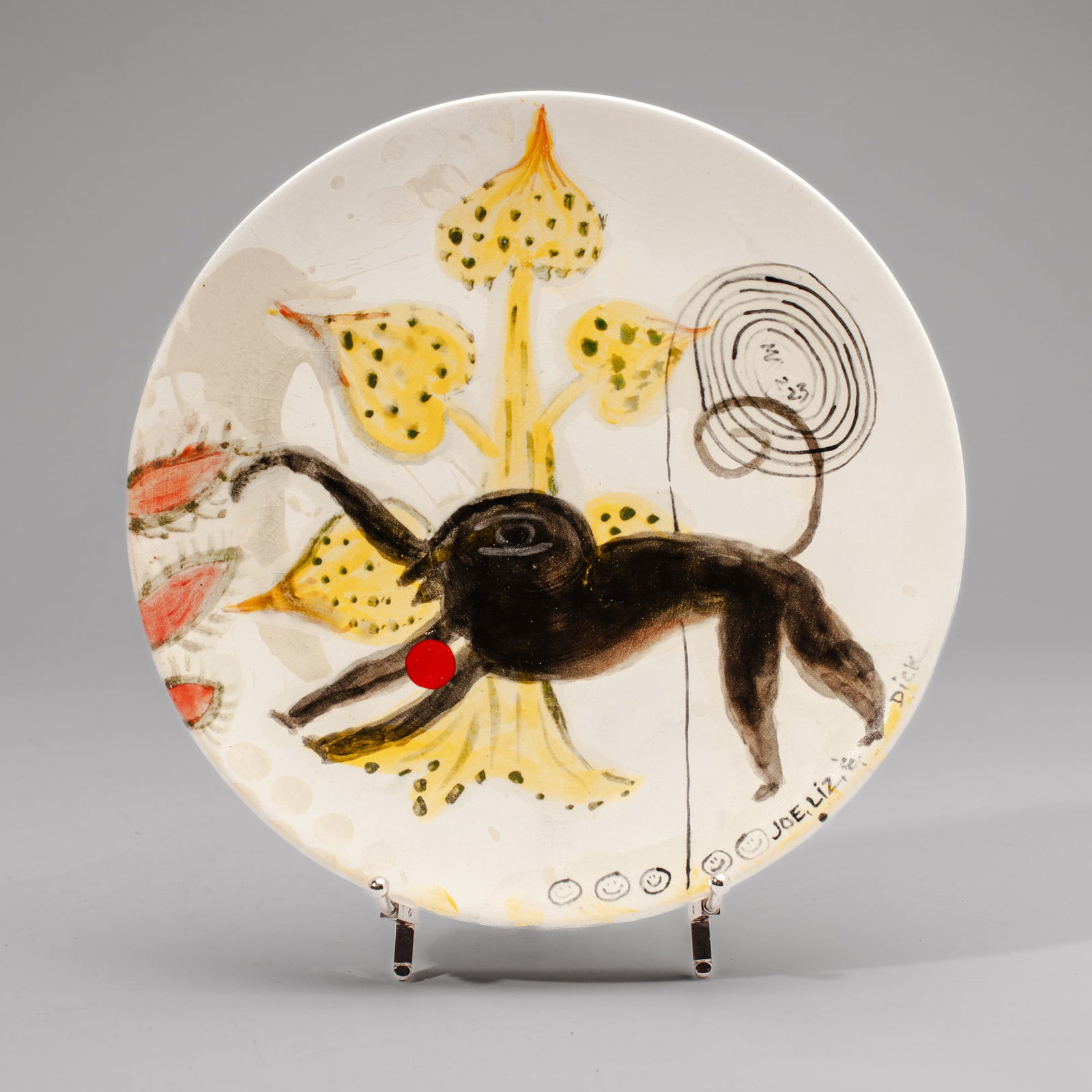 Dick Weiss Collaborative Decorated Plate (1 of 4)