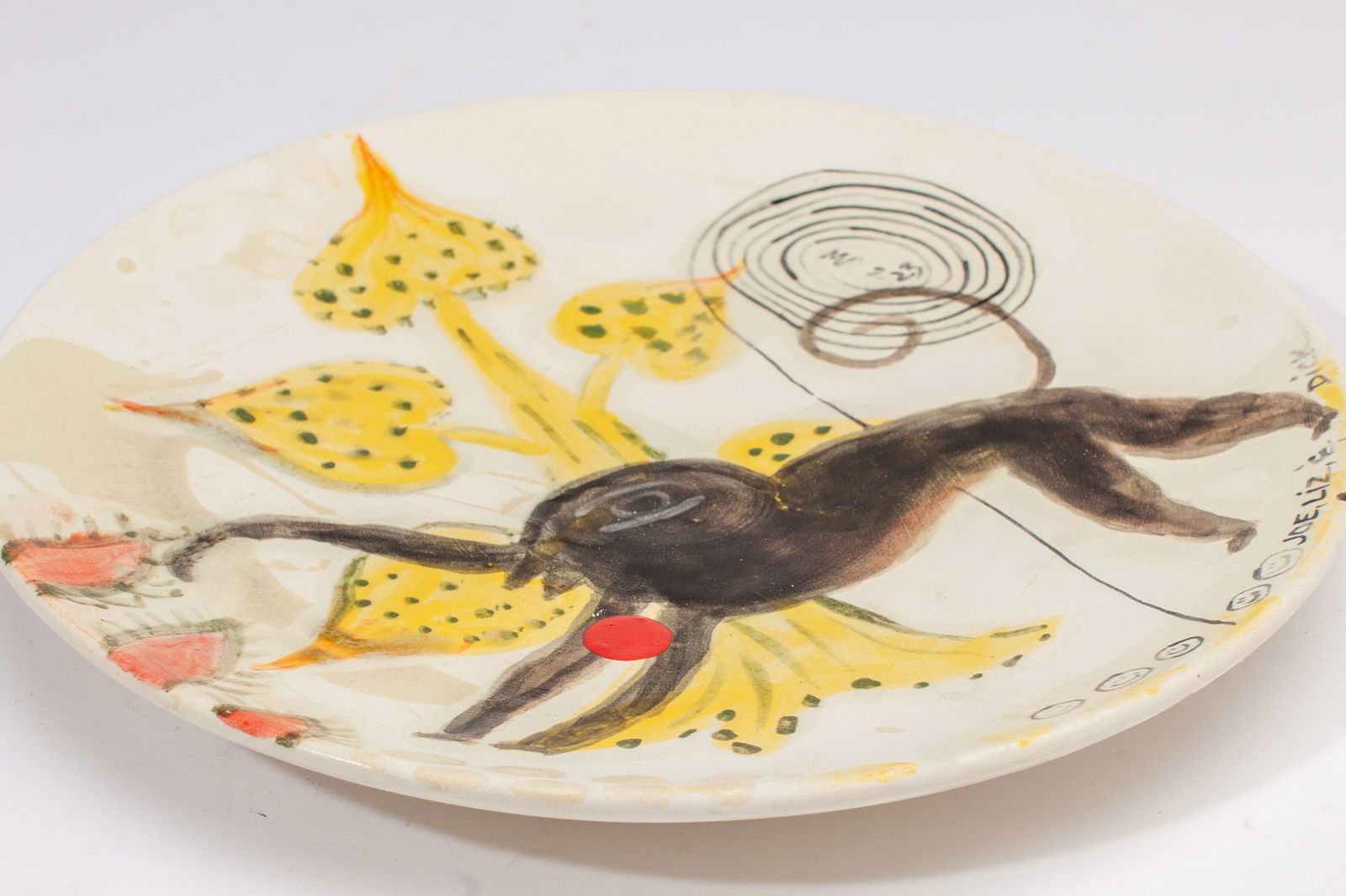 Dick Weiss Collaborative Decorated Plate - 3