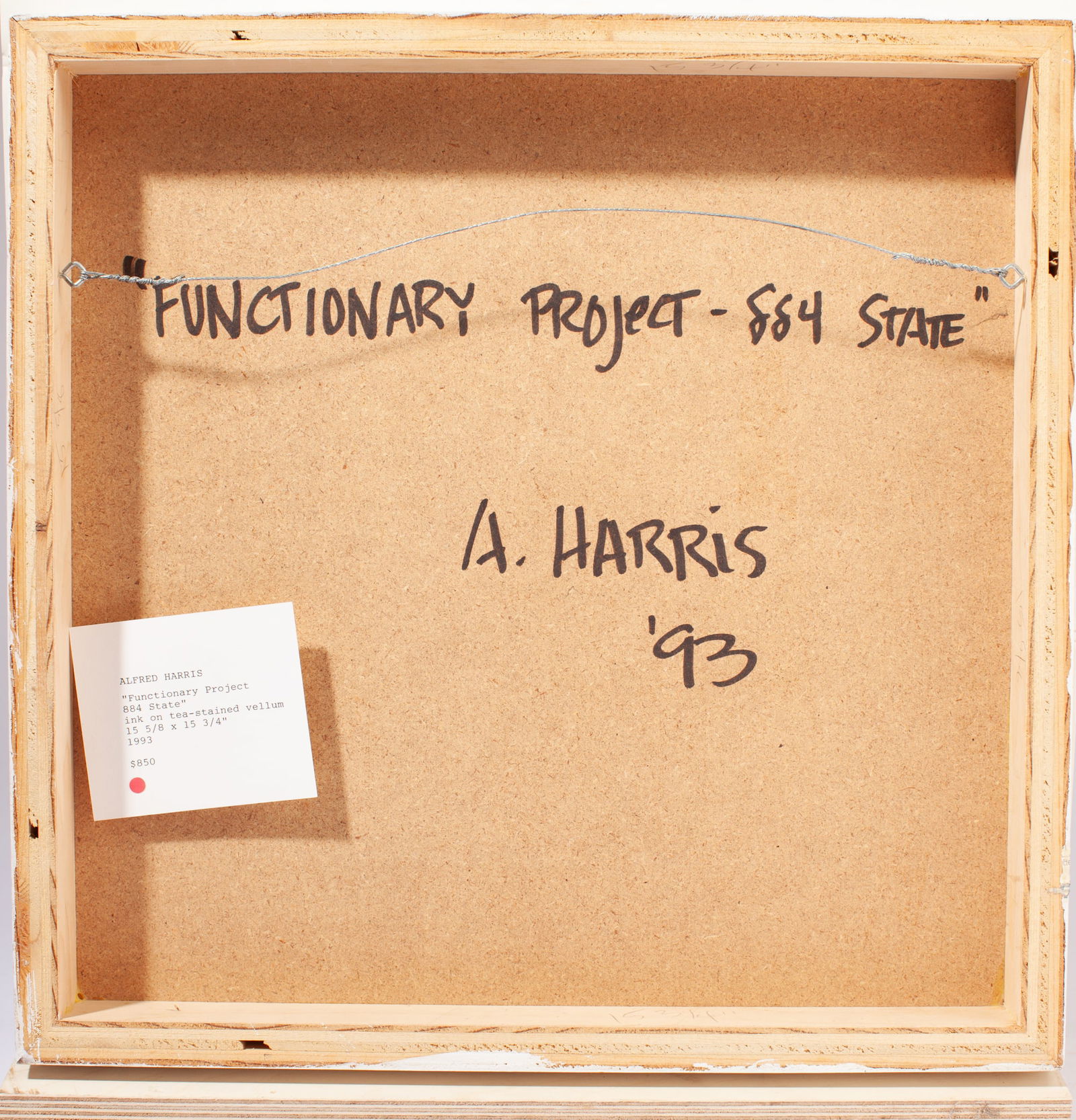 Alfred Harris (WA) "Functionary Project" - 3