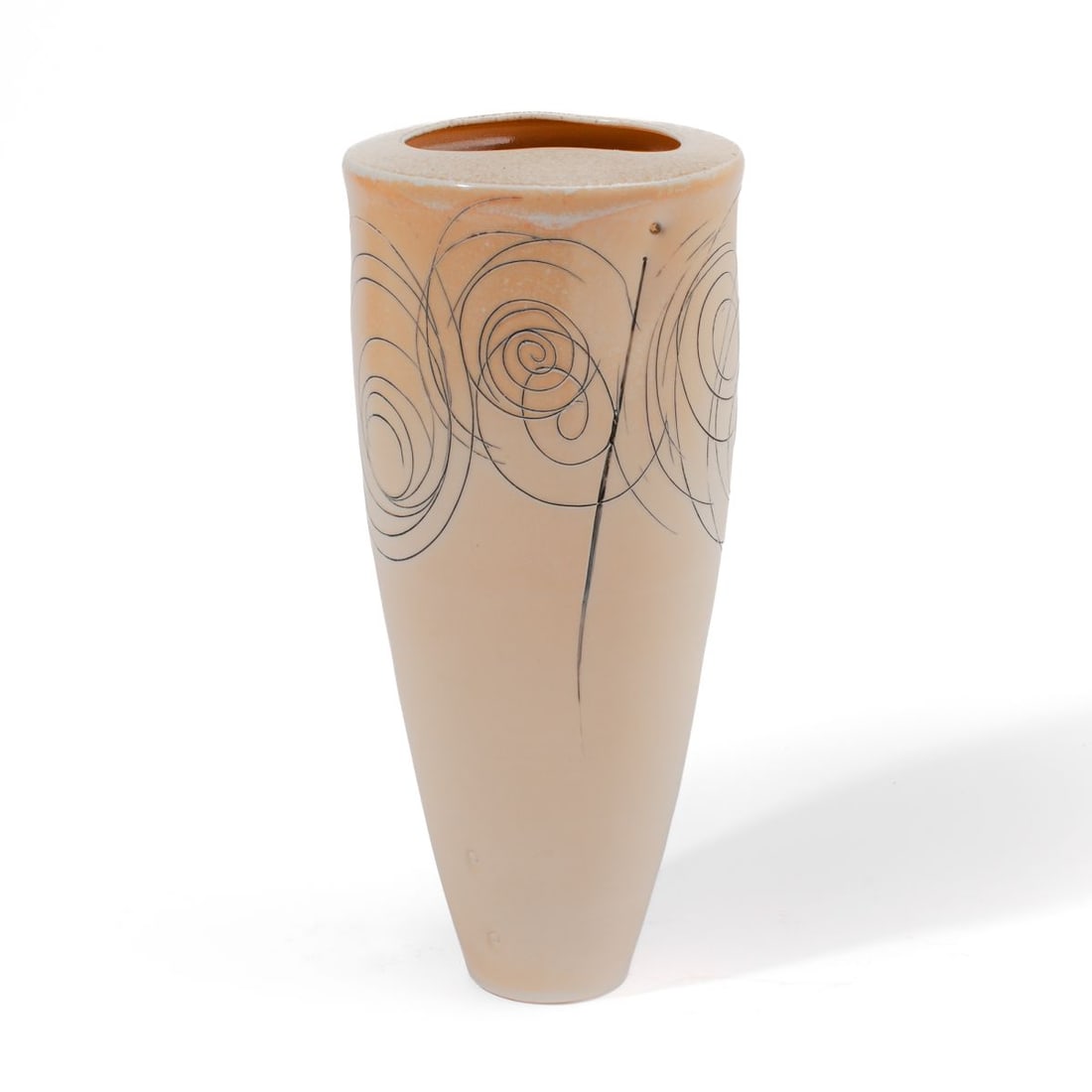 Frank Boyden (OR) "Flying Herons" Porcelain Vase (1 of 5)