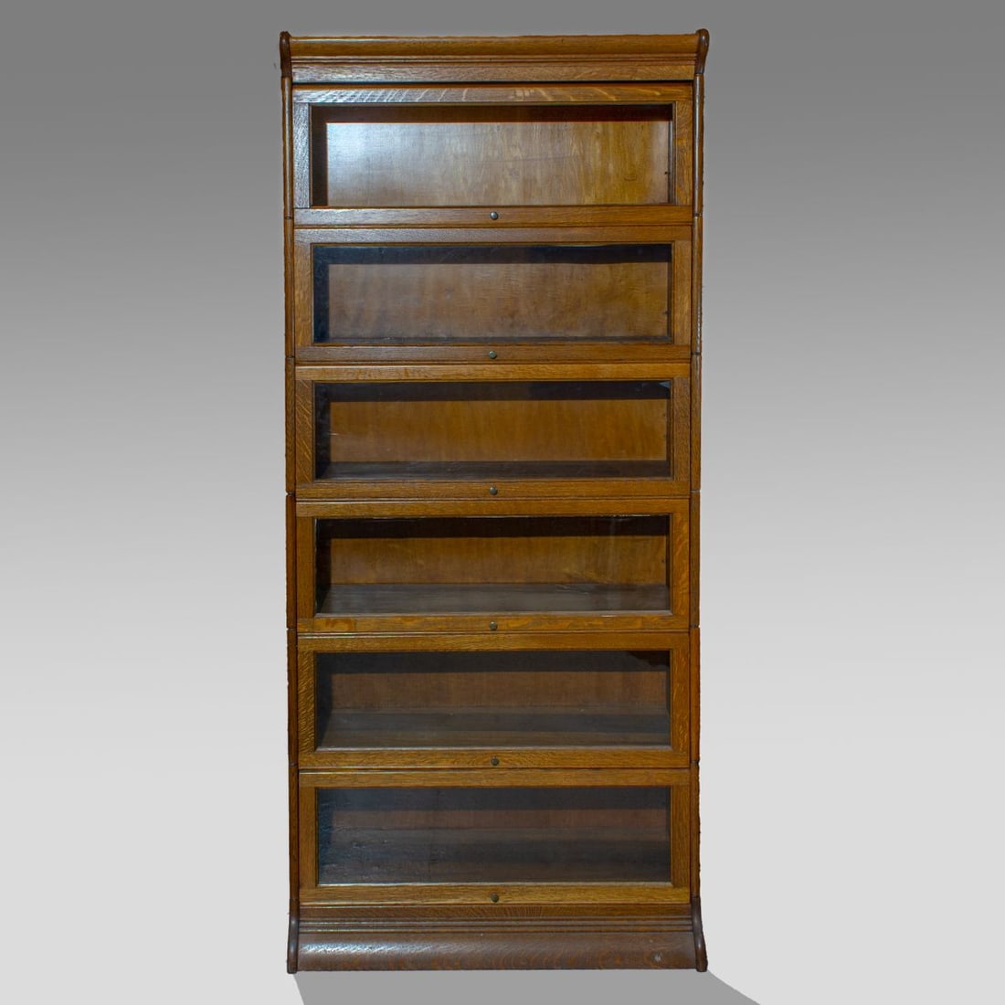 Arts & Crafts Mission Oak Barrister Bookcase (1 of 3)