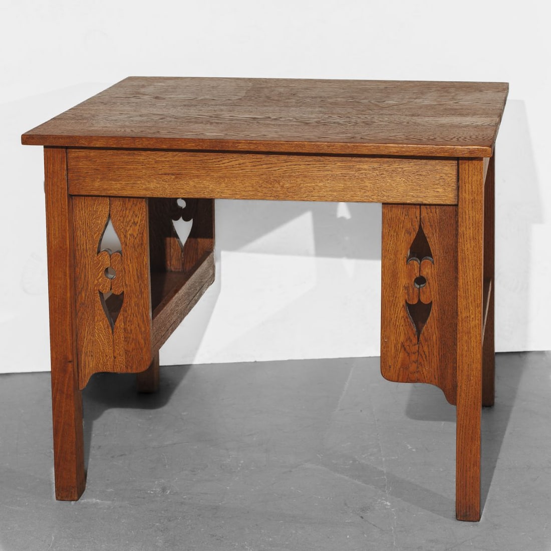 Antique Misson Oak Desk / Library Table (1 of 7)