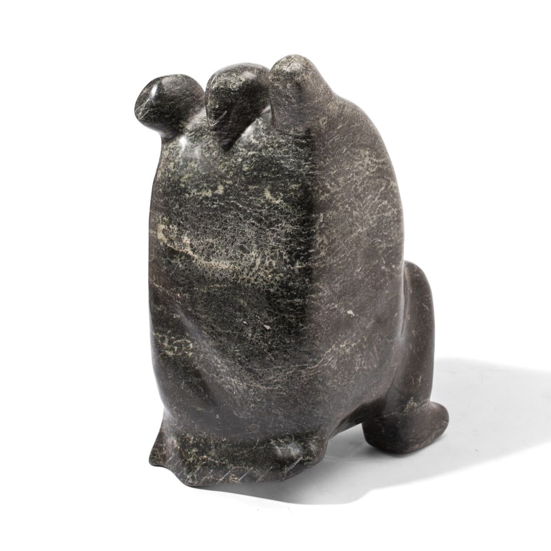 Inuit Carved Stone "Seal Shaman" Sculpture (1 of 5)