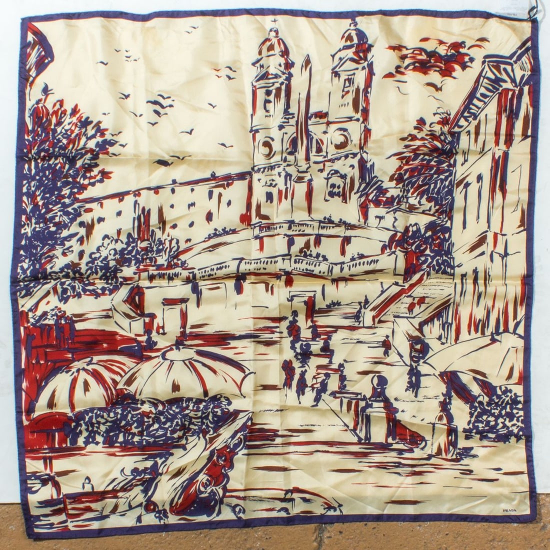 Pair Prada Silk Scarves - 2