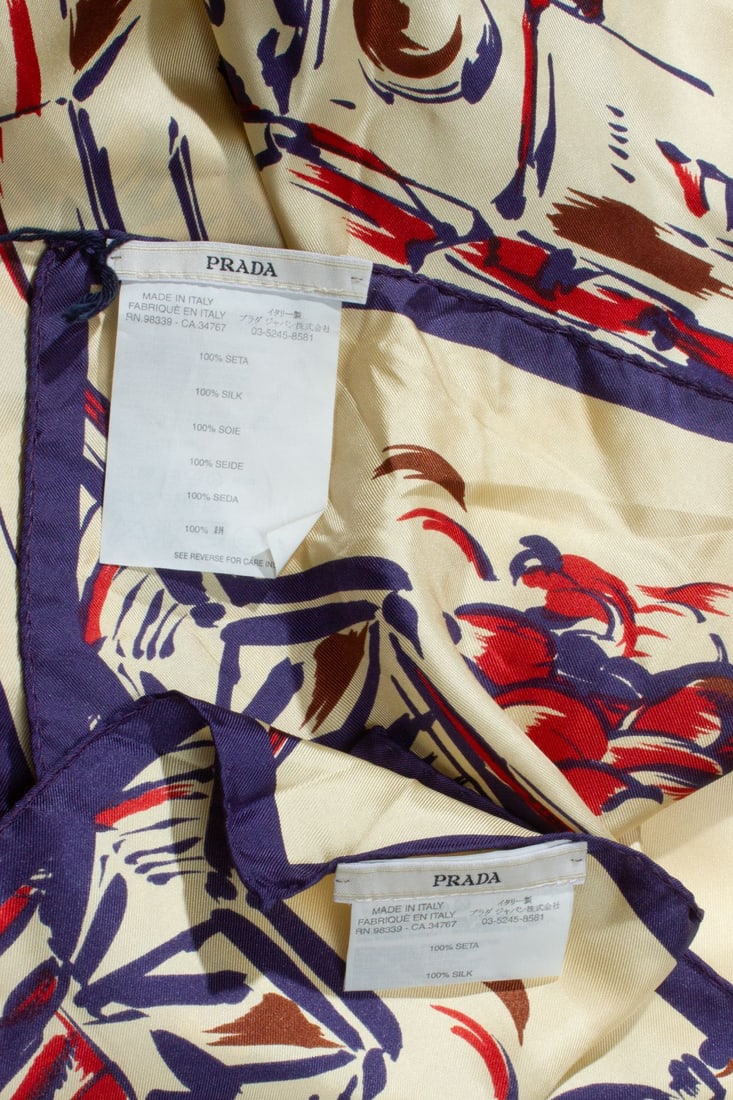 Pair Prada Silk Scarves - 4