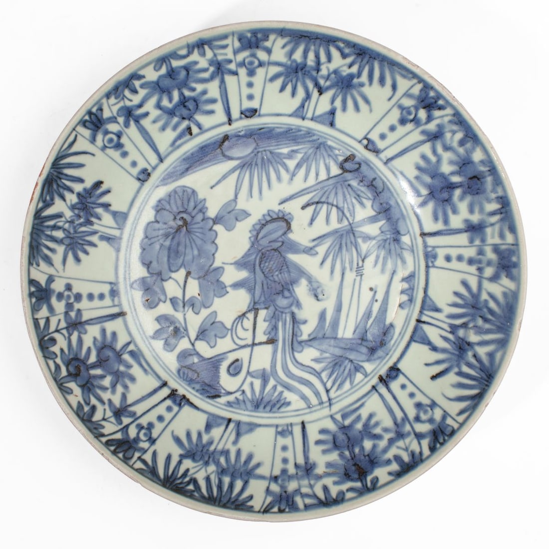Chinese Ming Dynasty Blue & White Swatow Charger (1 of 4)