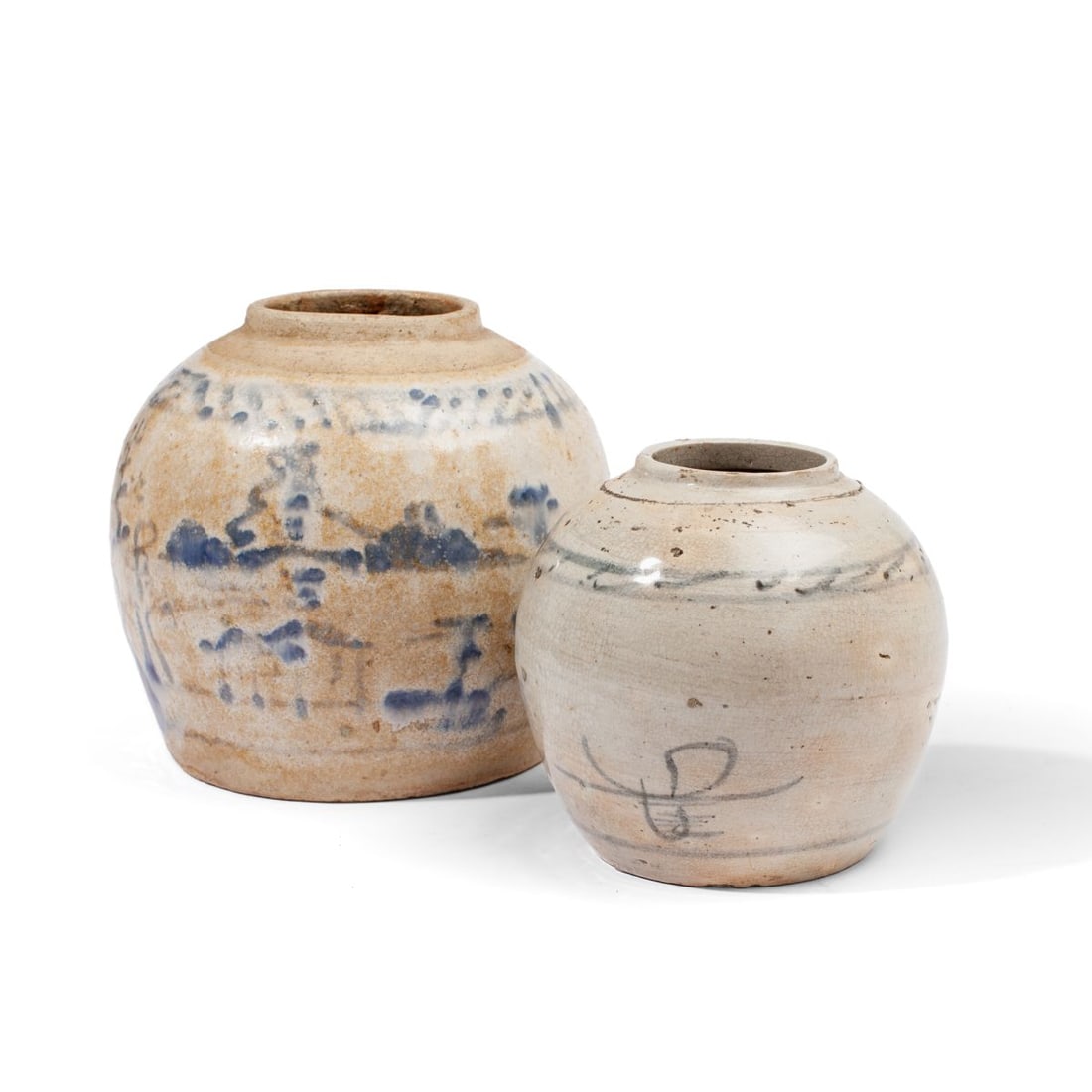 Two Antique Chinese Porcelain Ginger Jars (1 of 4)