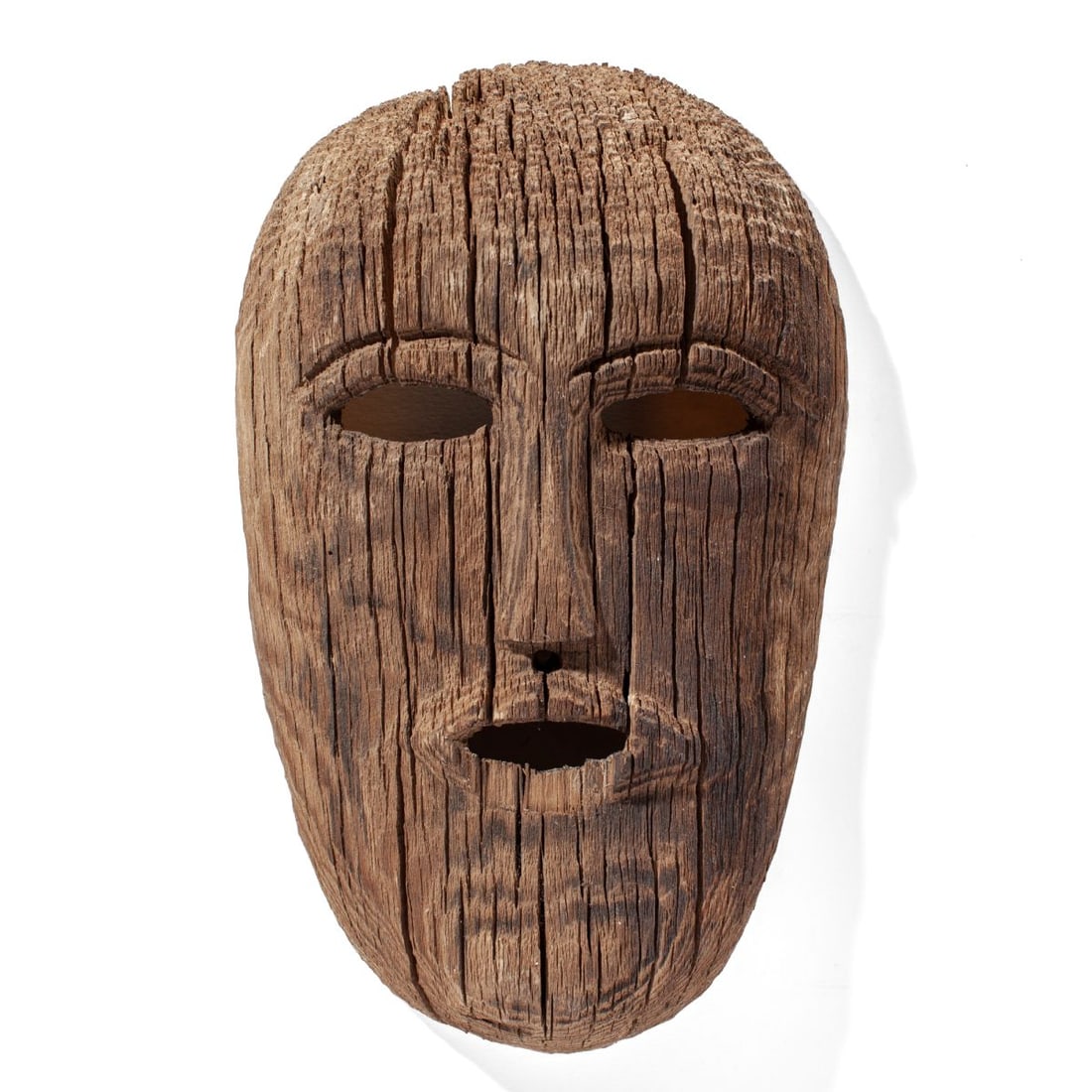 Antique Inuit Carved Wood Mask (1 of 3)