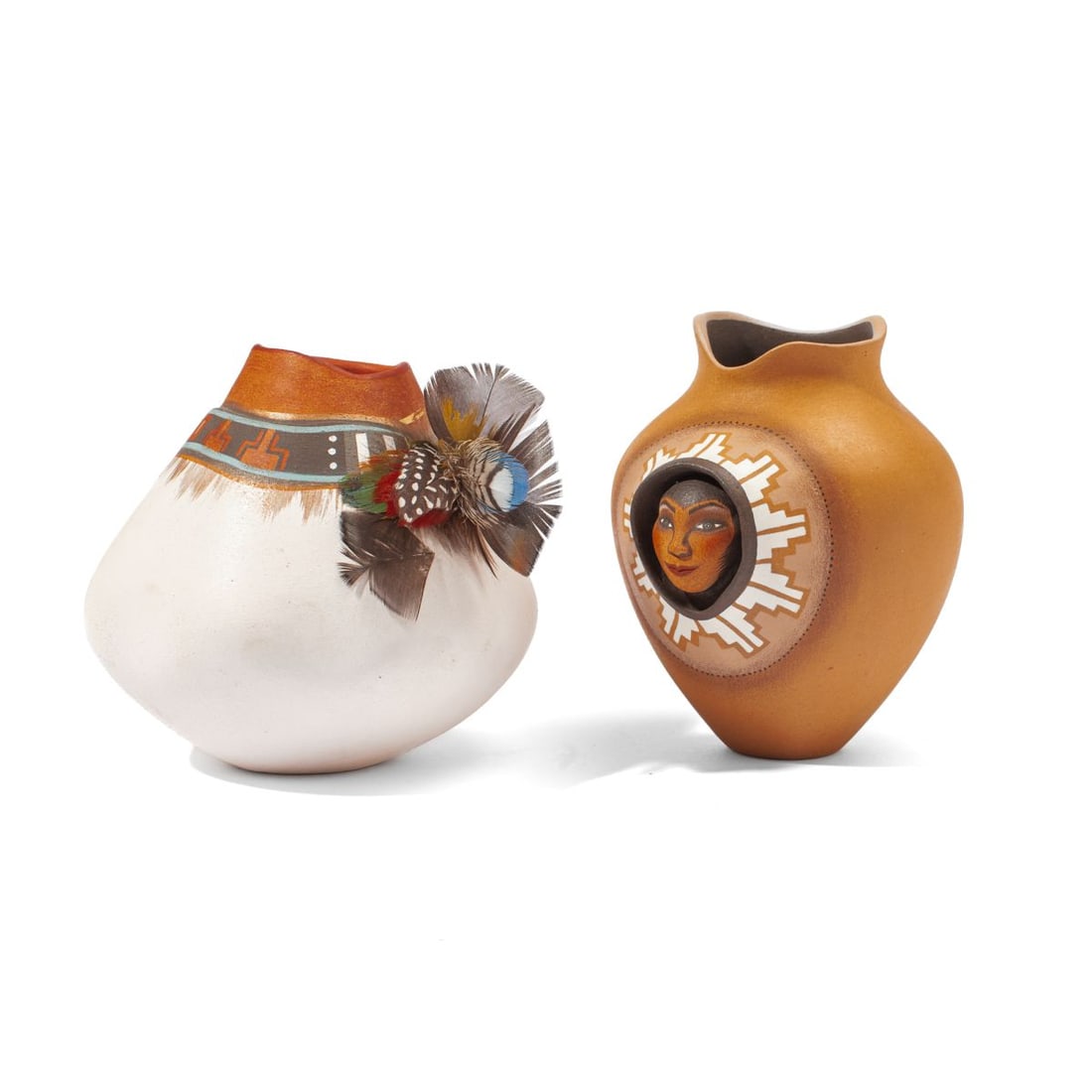 Two Estella Loretto Pottery Vases (1 of 5)