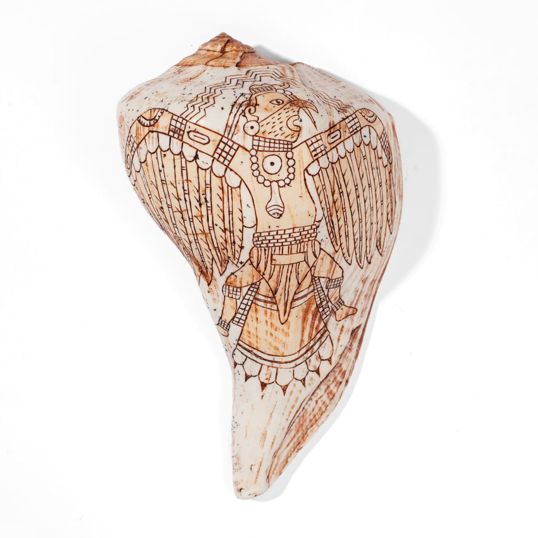 Dan Townsend Cherokee Carved Conch Shell (1 of 5)
