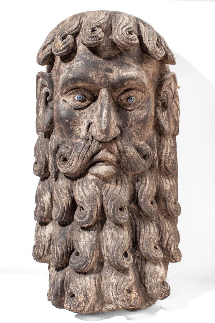 Mexican Guerrero Wood Barbones Dance Mask (1 of 4)