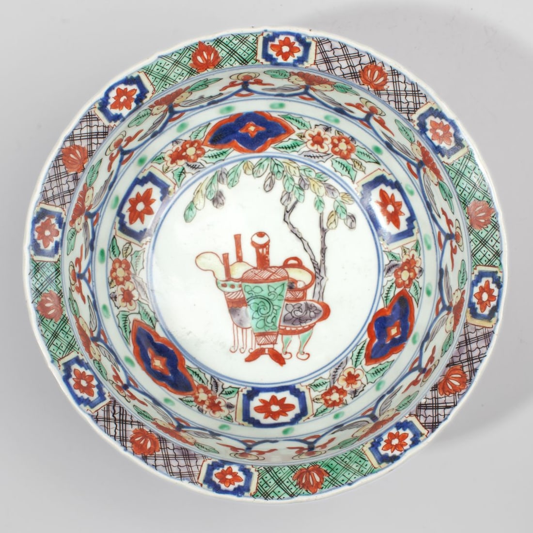 Antique Japanese Wucai Style Porcelain Bowl (1 of 4)