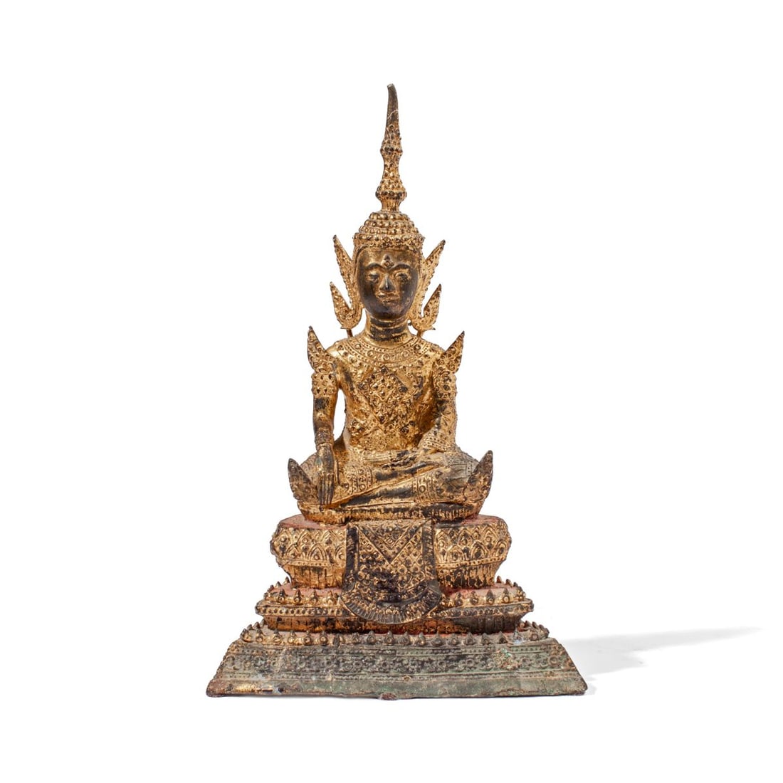 Antique Thai Rattanakosin Gilt Bronze Buddha (1 of 4)