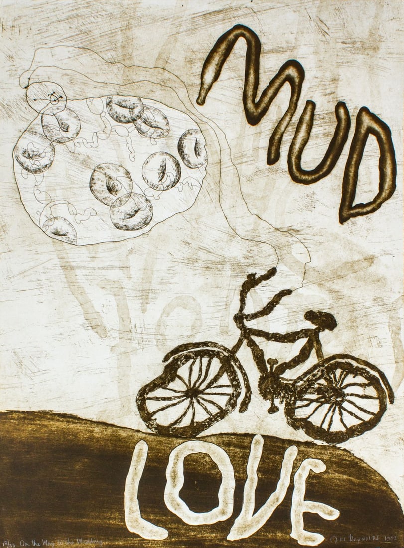 Jill Reynolds (WA) "Mud Love" Monotype (1 of 3)