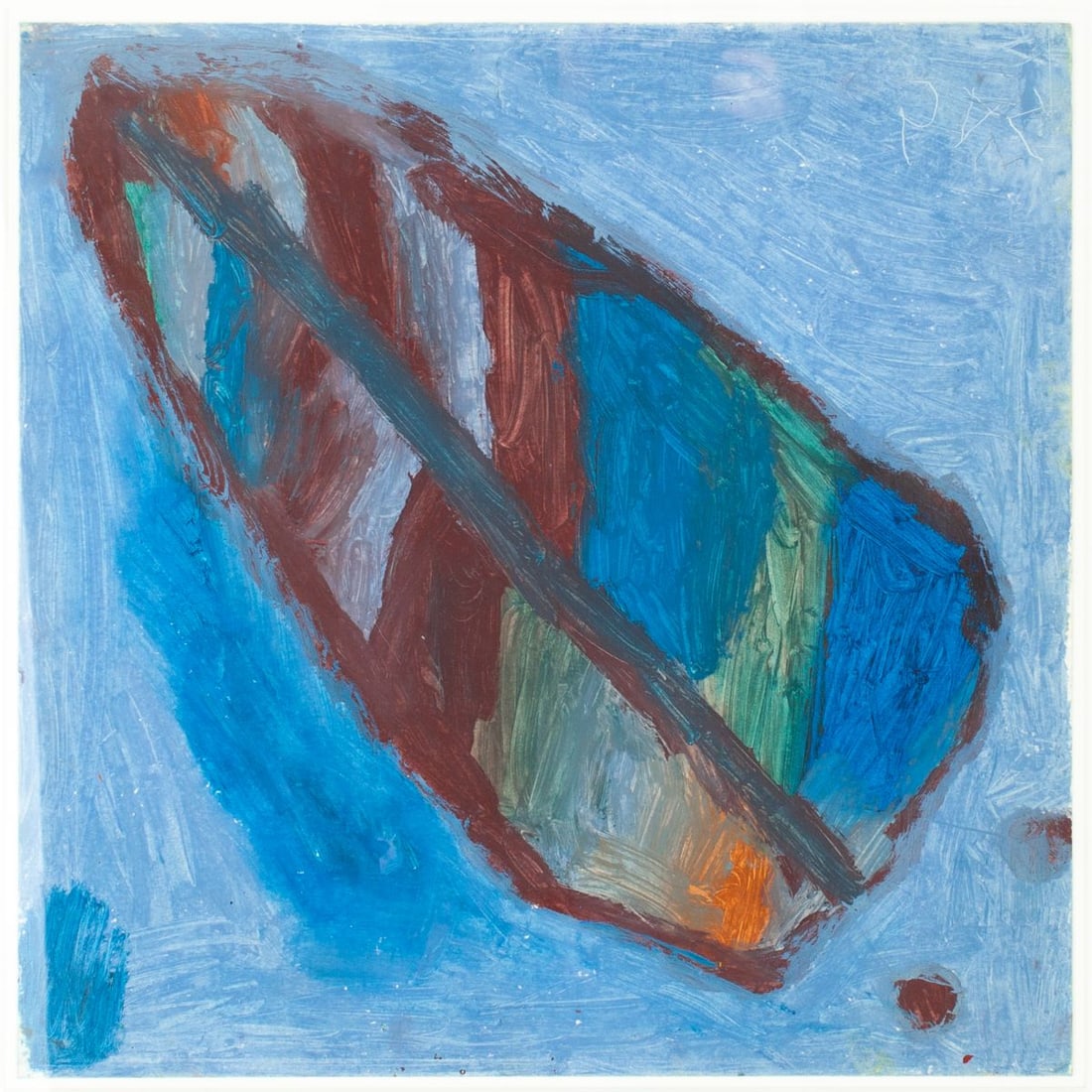 Sheojuk Etidllooie "Composition" Oil Stick Drawing (1 of 4)