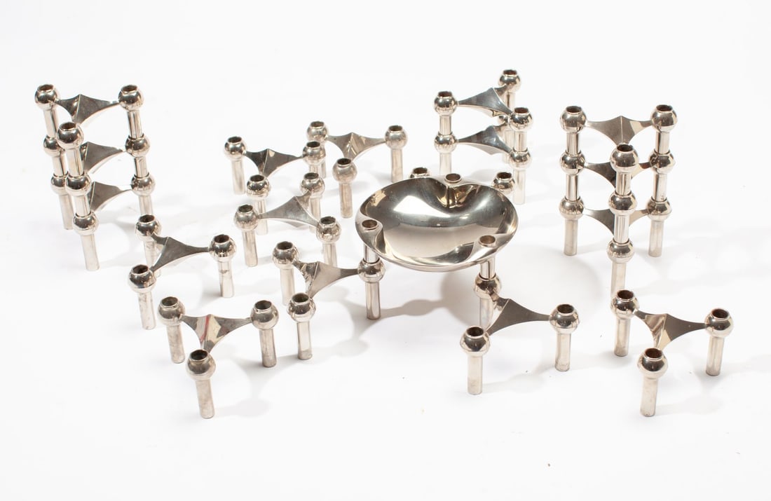 Vintage Nagel Candle Holders 18 Pieces (1 of 2)