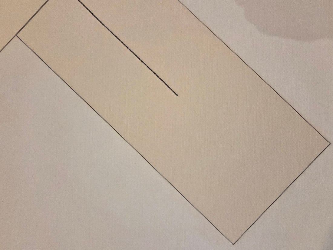 Robert Mangold "X Within 4 Rectangles A" Graphite: Robert Mangold (b. 1937) "X Within 4 Rectangles A" graphite and acrylic on paper. Pencil-signed, titled and dated 1980-81 at lower margin. Pinholes and light wear to paper at corners; otherwise in ver