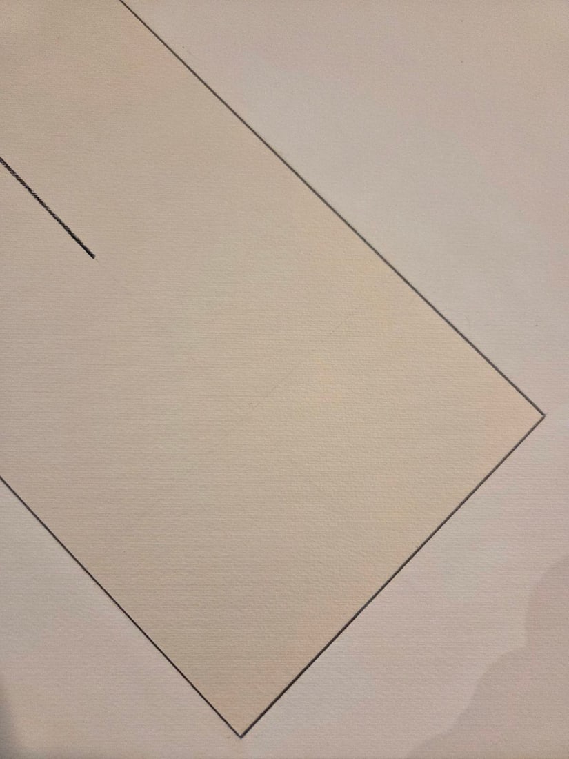 Robert Mangold "X Within 4 Rectangles A" Graphite - 2