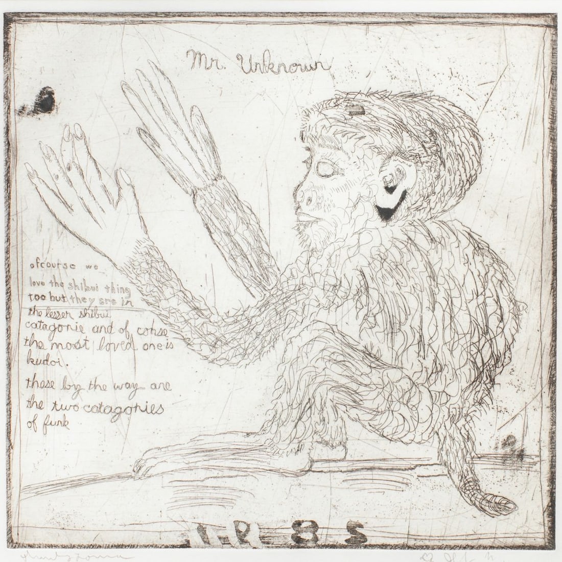 Jeffry Mitchell (WA) "Mr. Unknown" Etching (1 of 3)