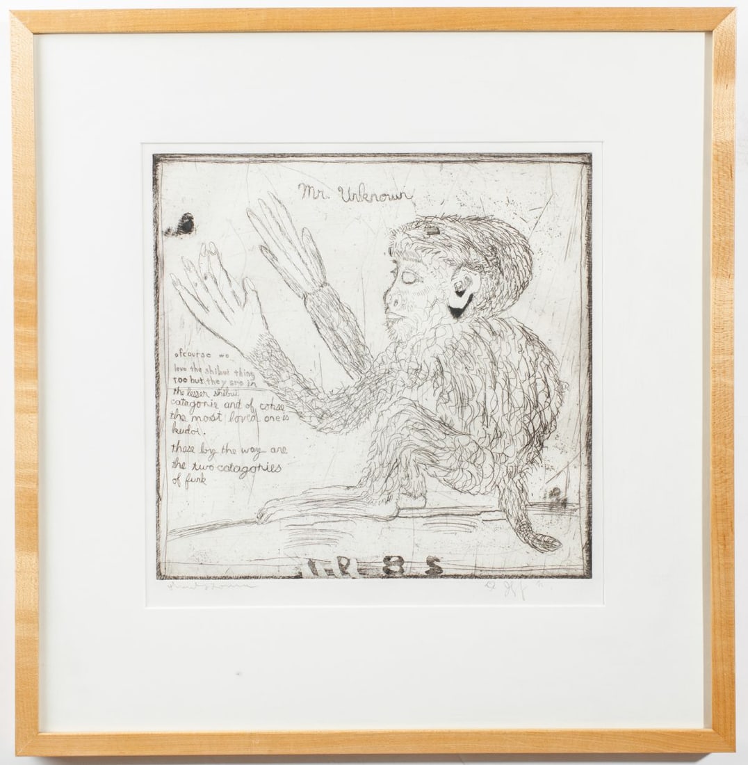 Jeffry Mitchell (WA) "Mr. Unknown" Etching - 2