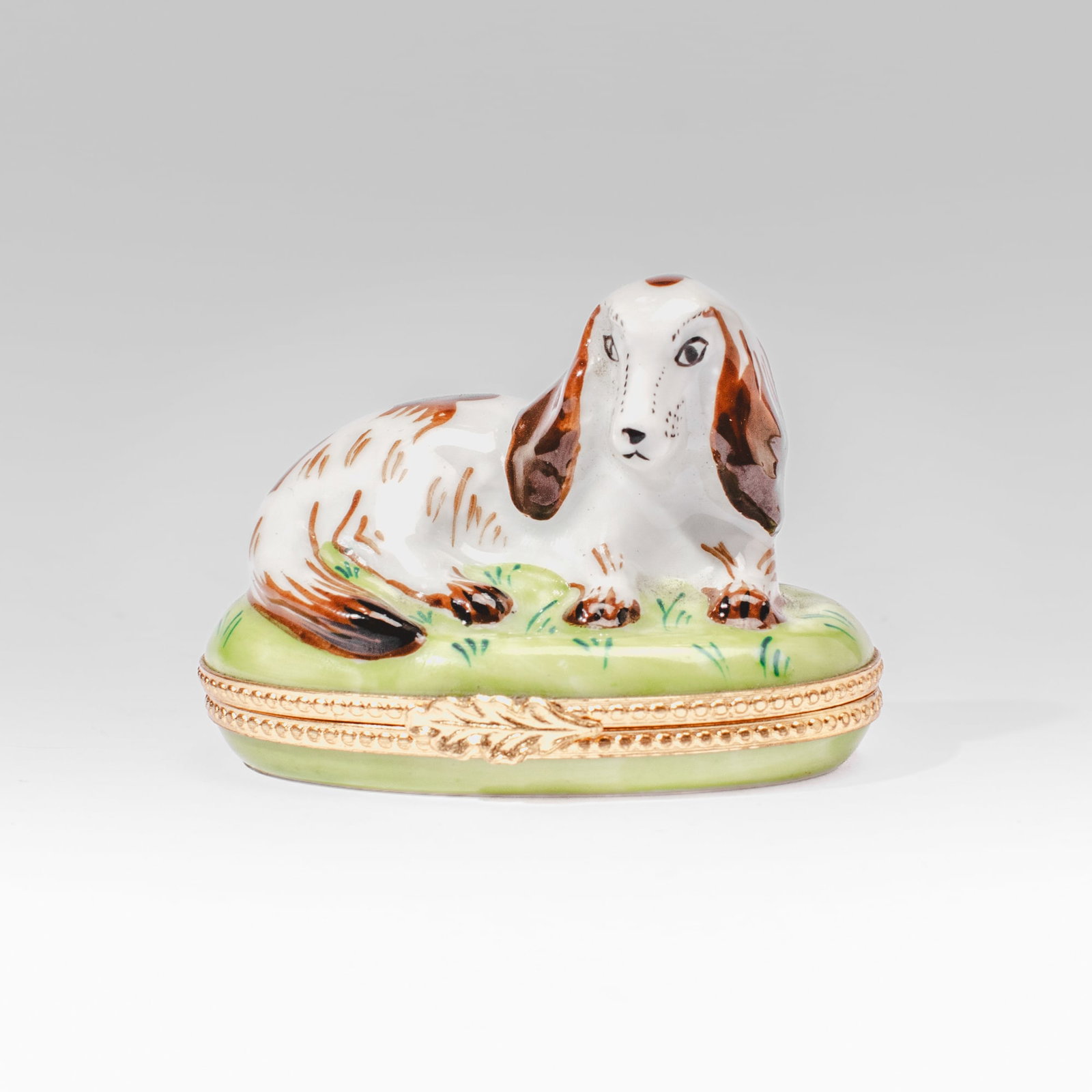 Tiffany & Co Limoges Dog Trinket Box (1 of 4)