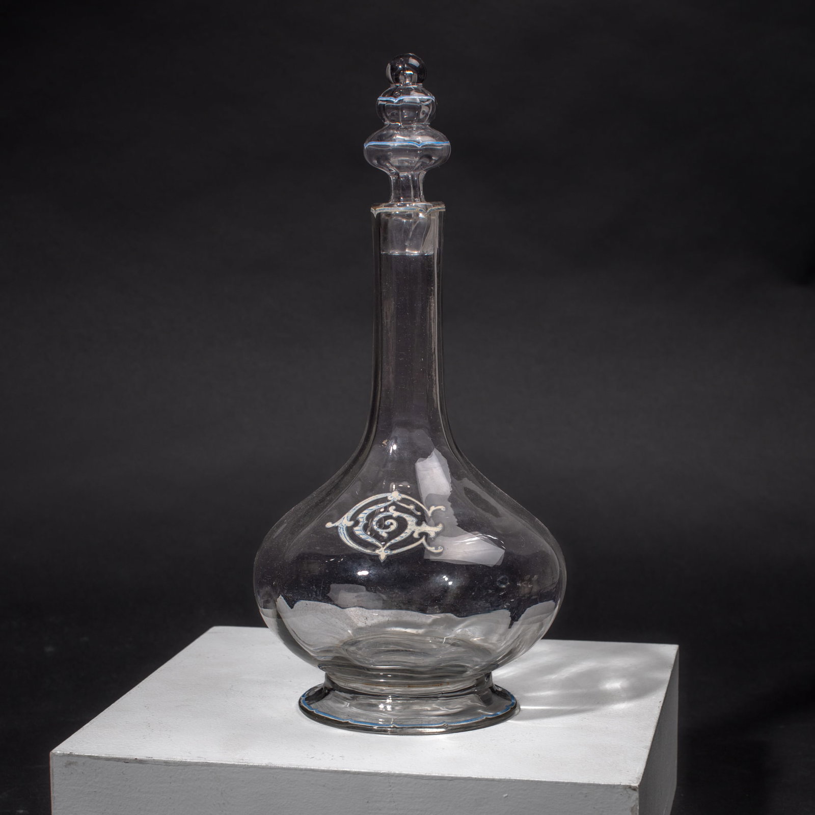 Emile Galle Enameled Glass Decanter (1 of 4)