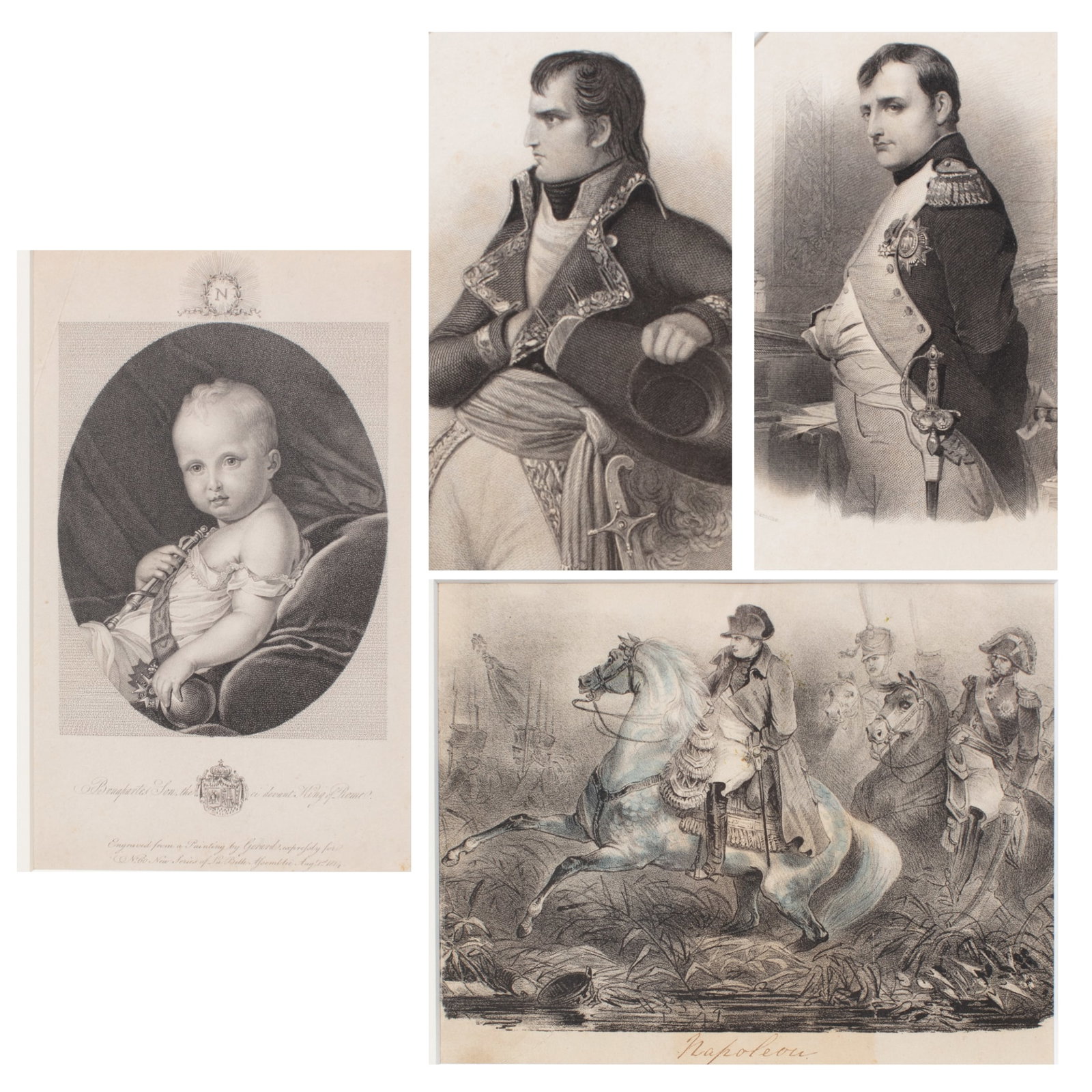 Four Antique Prints of Napoleon Bonaparte (1 of 6)