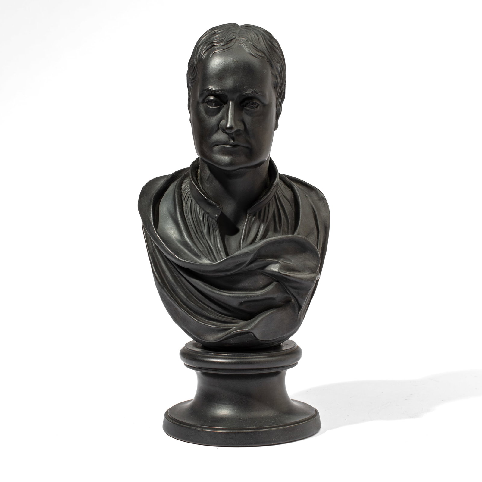 Wedgwood Black Basalt Isaac Newton Portrait Bust (1 of 5)