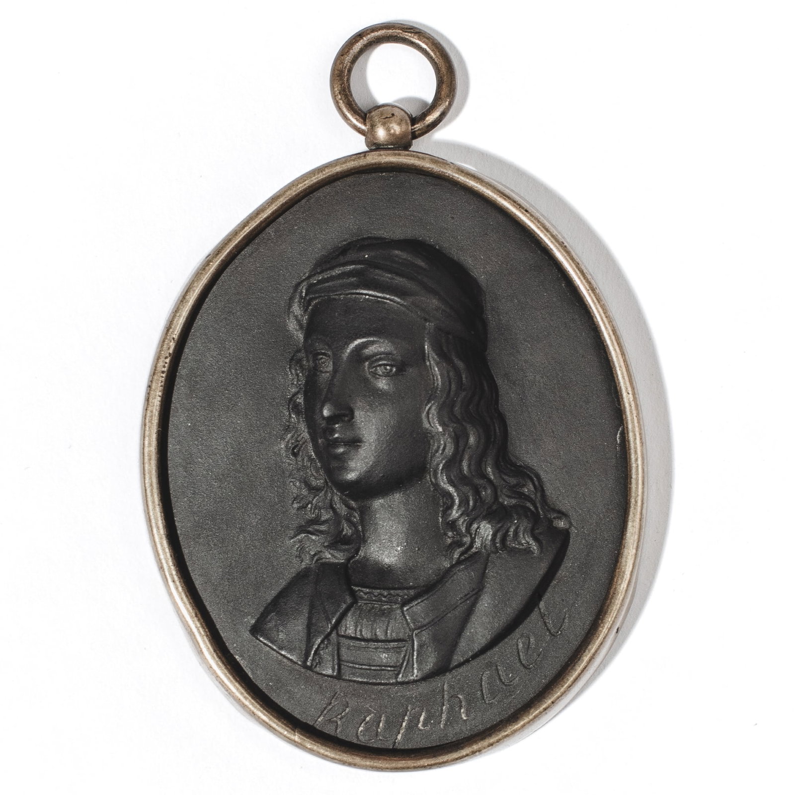 English Black Basalt Portrait Medallion of Raphael (1 of 3)