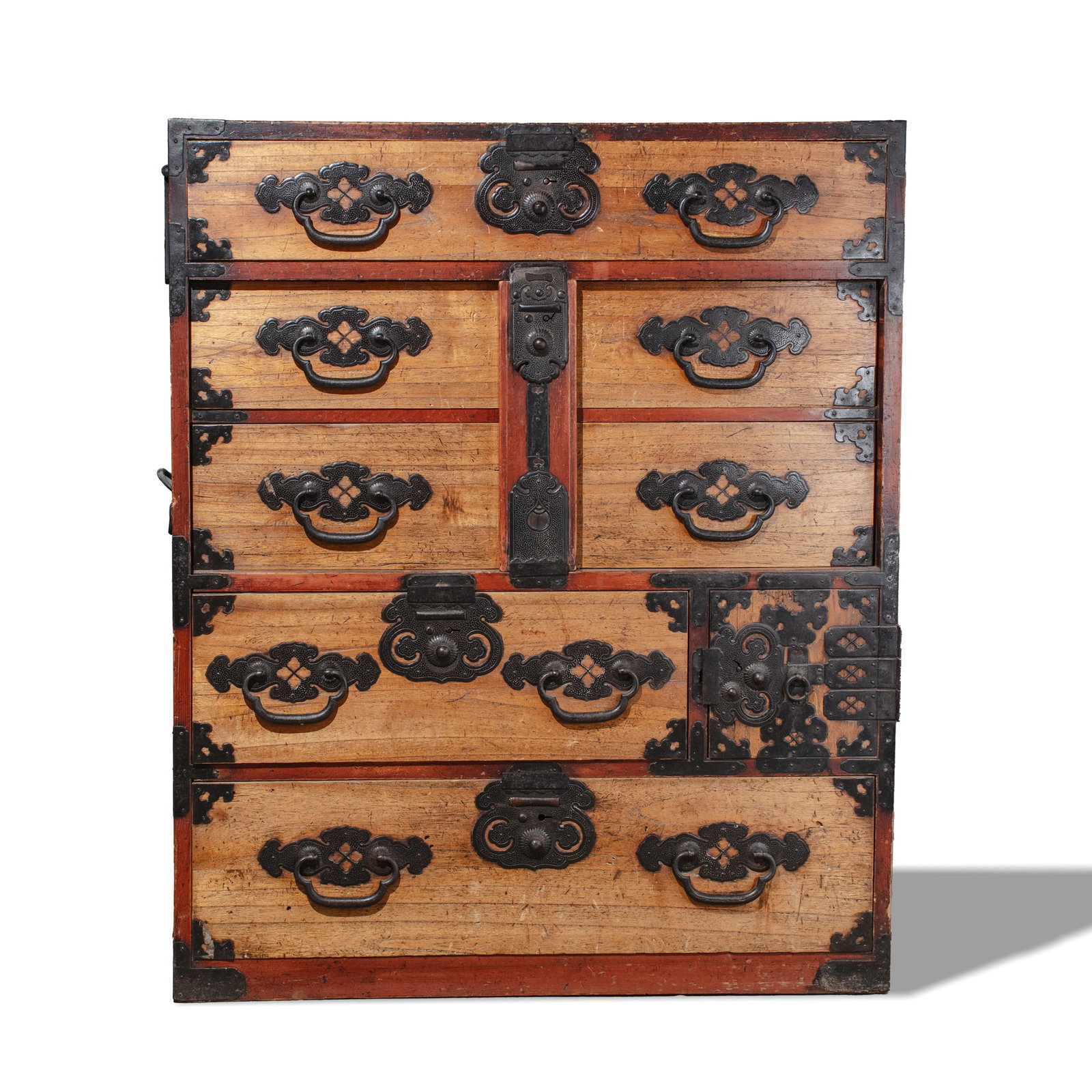 Antique Japanese Sendai Tansu Chest (1 of 8)
