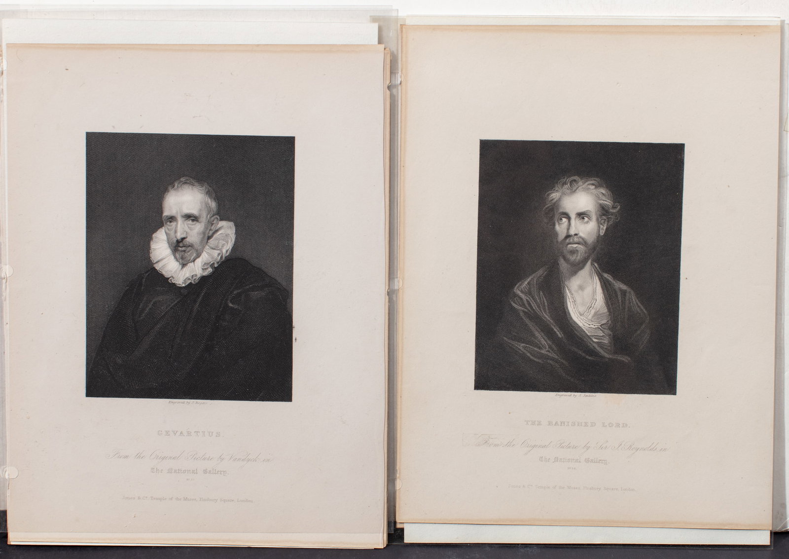 Ten Antique National Gallery Engravings Jones & Co: A selection of ten (10) early–mid 19thcentury steelengraved plates published by Jones & Co., Temple of the Muses, Finsbury Square, London, taken from the firm’s celebrated series The National