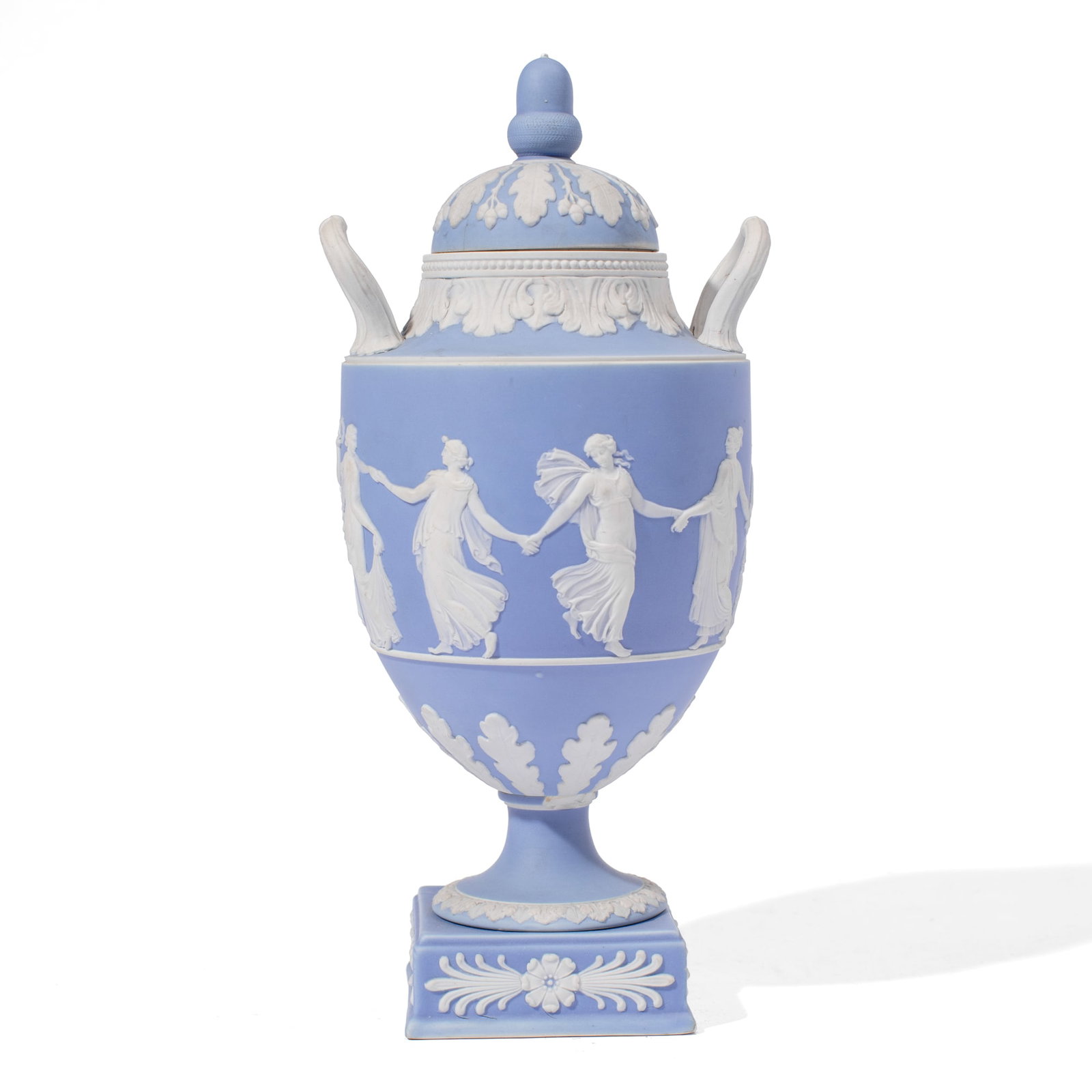 Wedgwood Blue Jasper "Dancing Hours" Covered Urn (1 of 7)