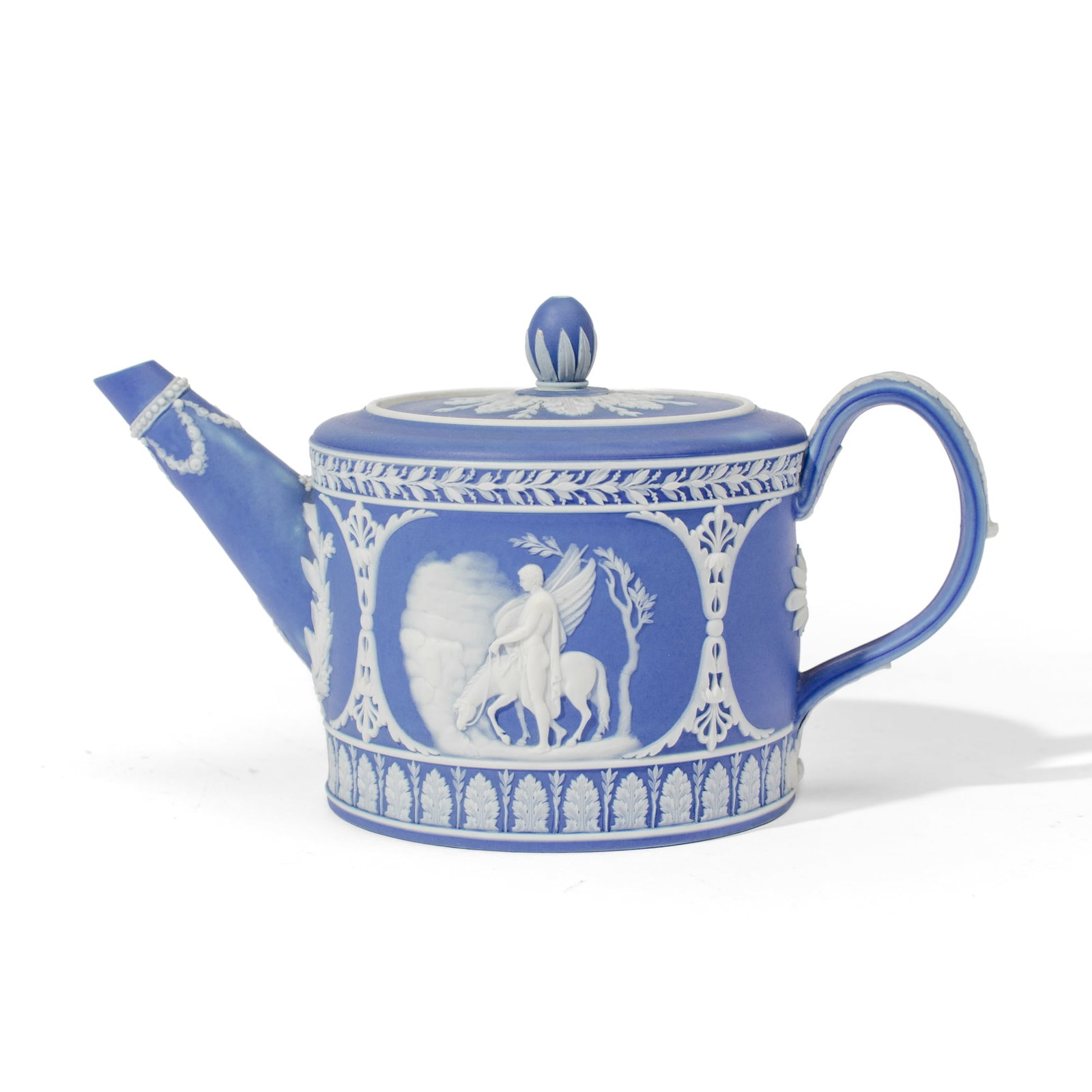 Wedgwood Blue Jasperware Teapot (1 of 4)