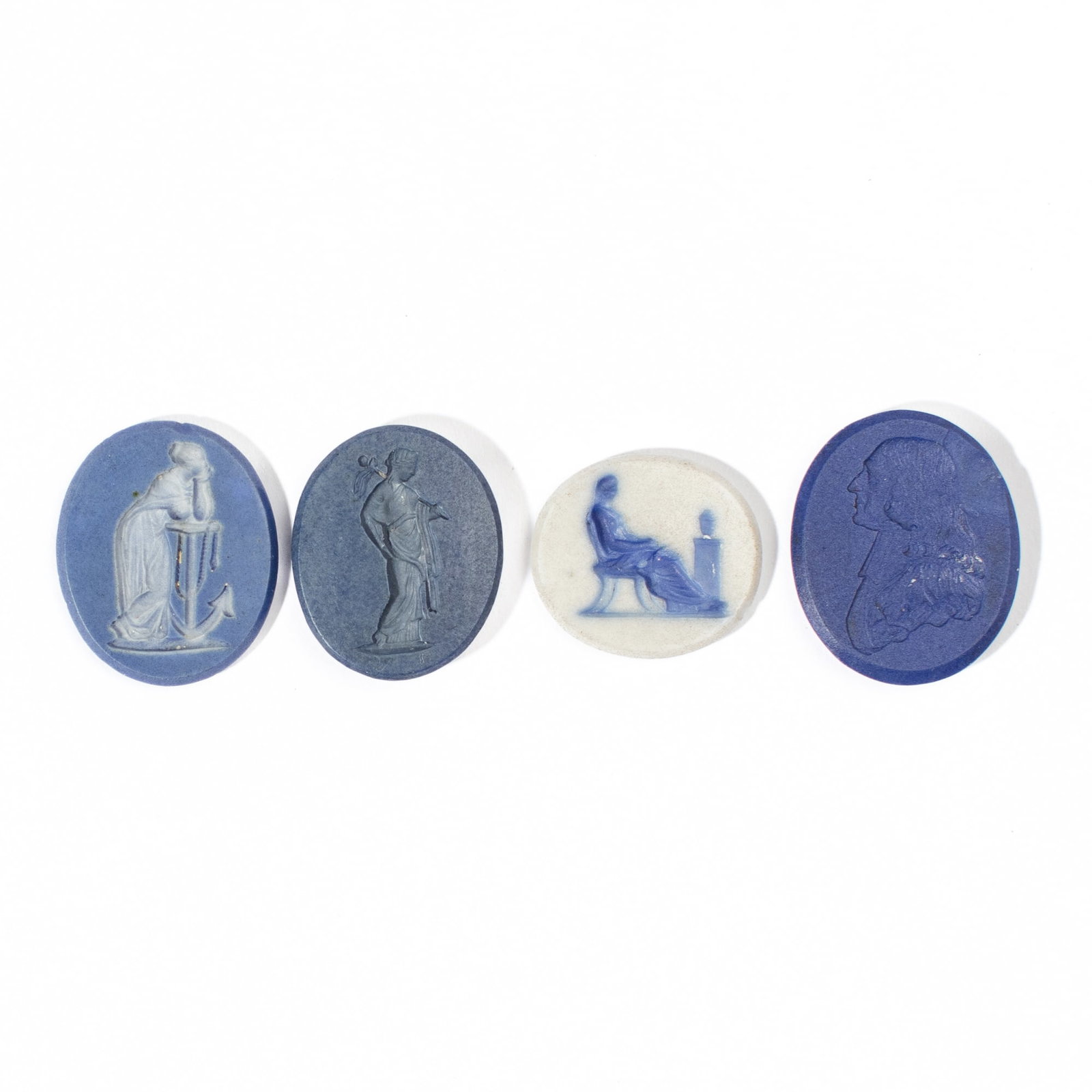 Four Wedgwood Jasperware Intaglio Seals (1 of 3)