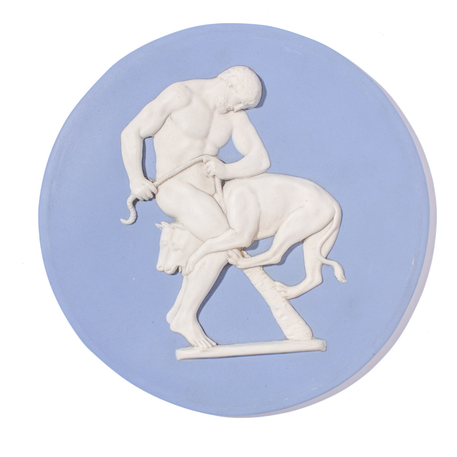 Wedgwood Blue Jasper Hercules & Cerberus Plaque (1 of 2)