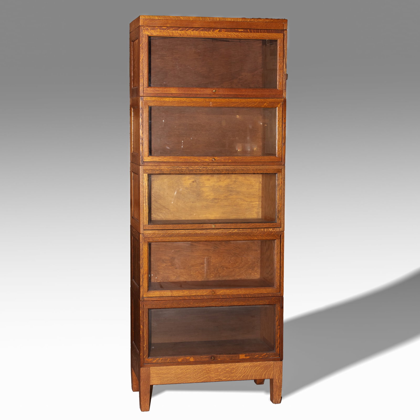 Globe Wernicke Oak Barrister Stacking Bookcase (1 of 5)