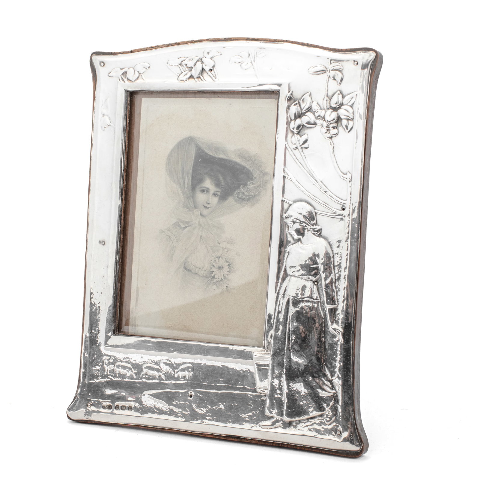 George V Sterling Silver Picture Frame 1911 (1 of 5)