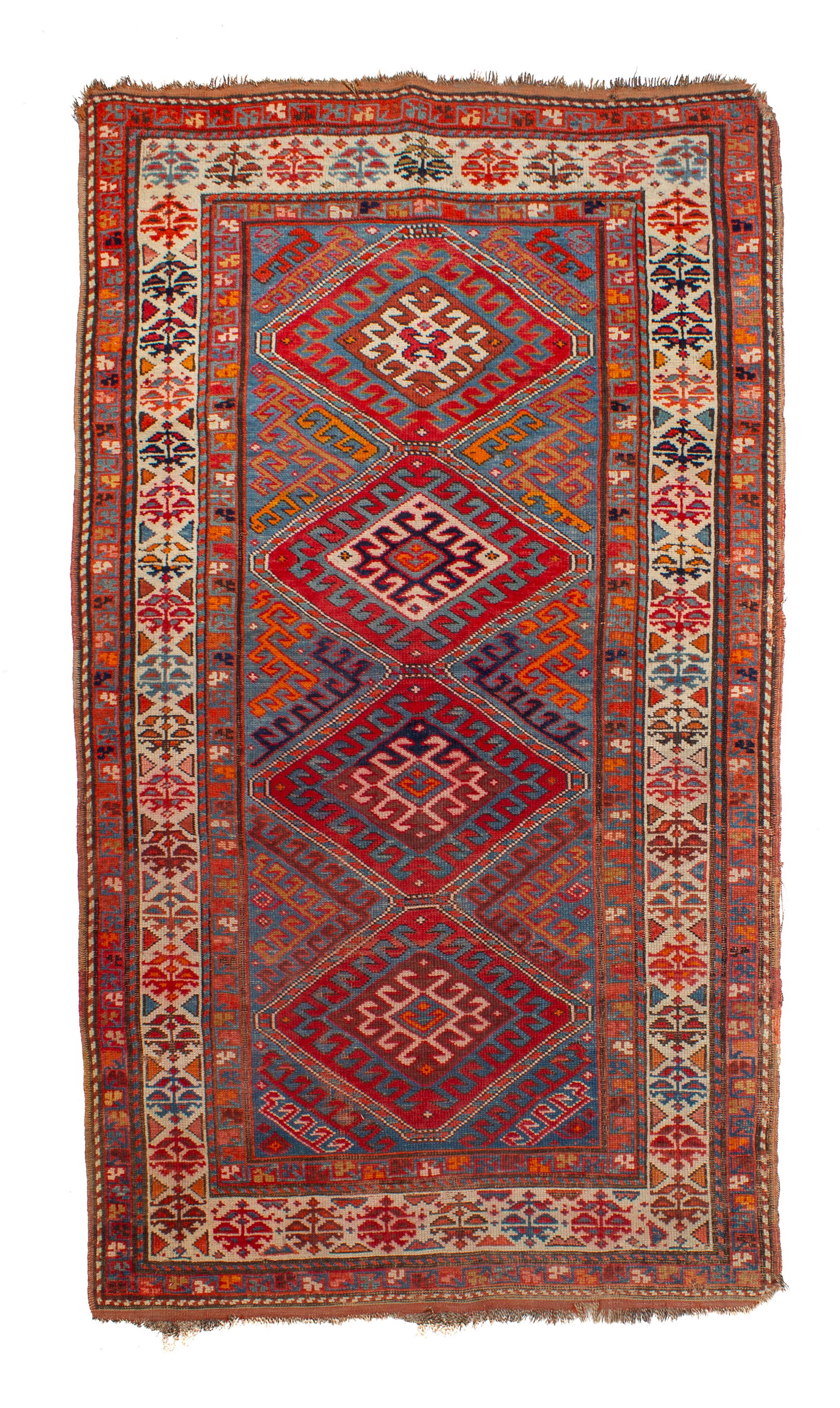 Semi-Antique Kazak Flatweave Rug- 78x42" (1 of 5)