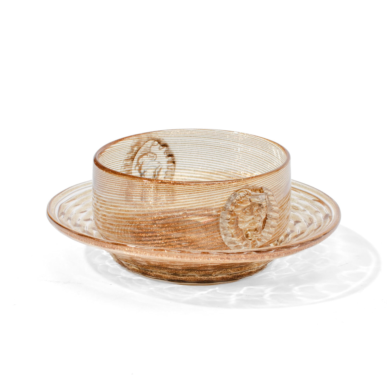 Boston & Sandwich Art Glass Finger Bowl, c 1880's (1 of 6)