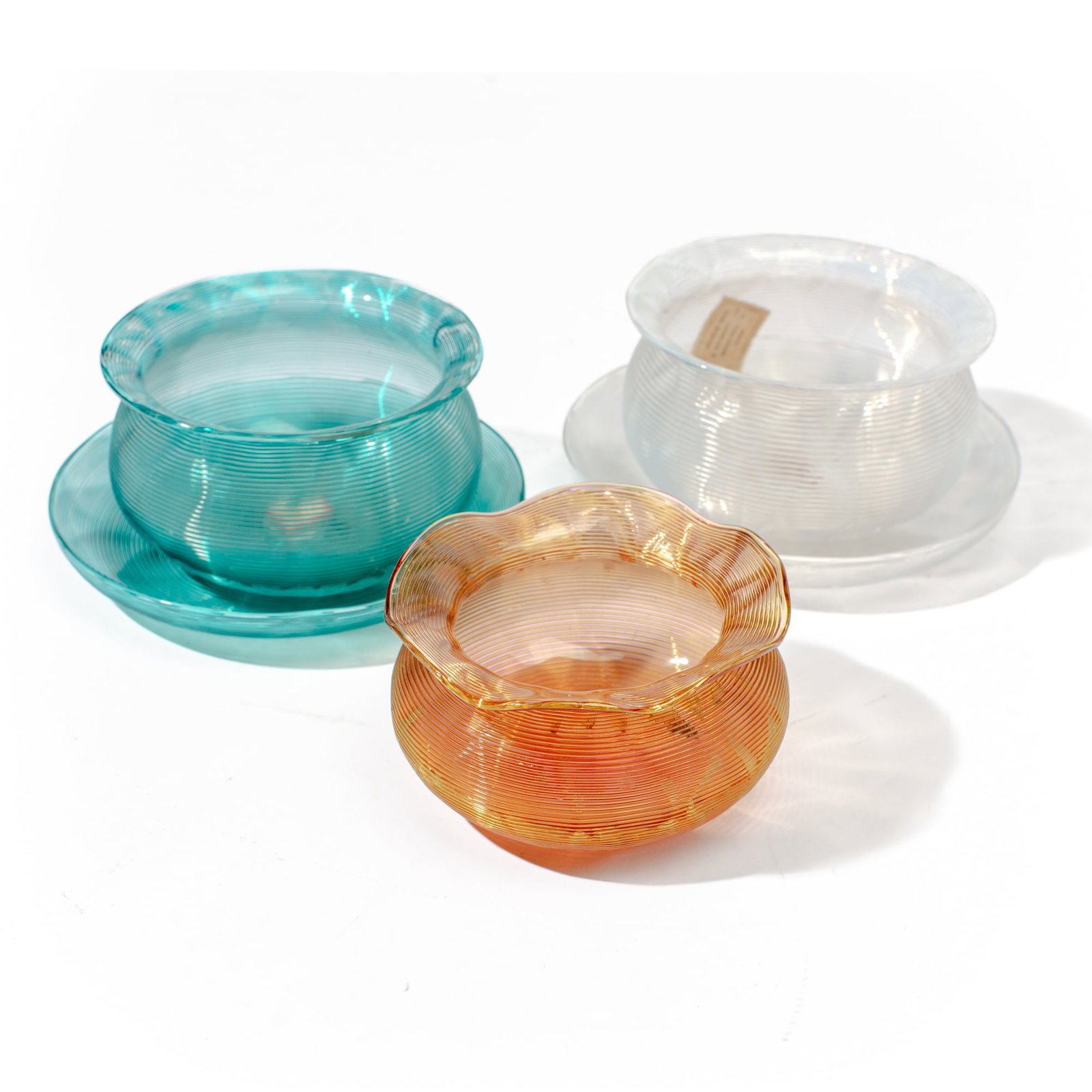 Set of 3 Boston & Sandwich Glass Bowls, c 1880's (1 of 10)