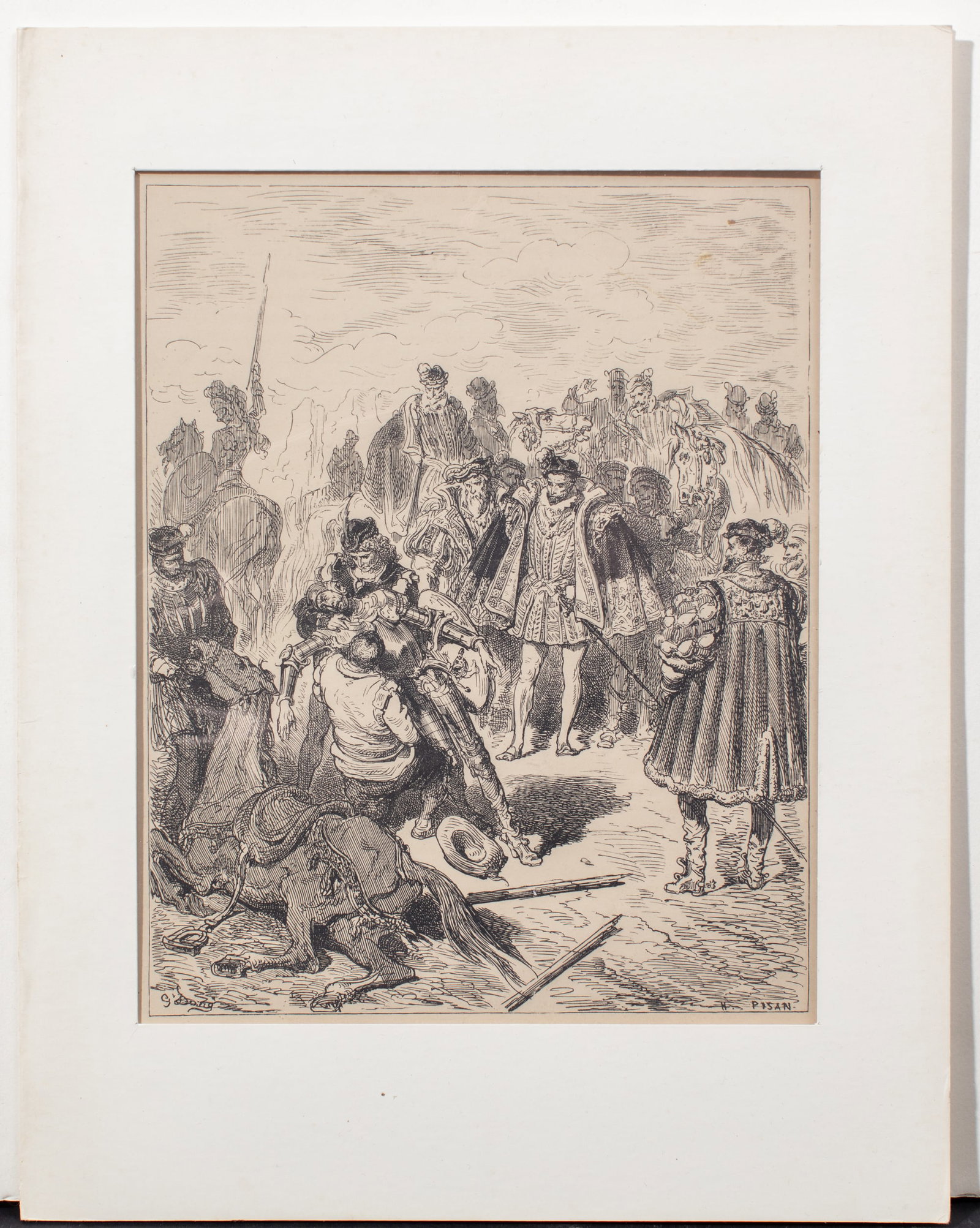 Five Antique Engravings After Gustave Dore - 2