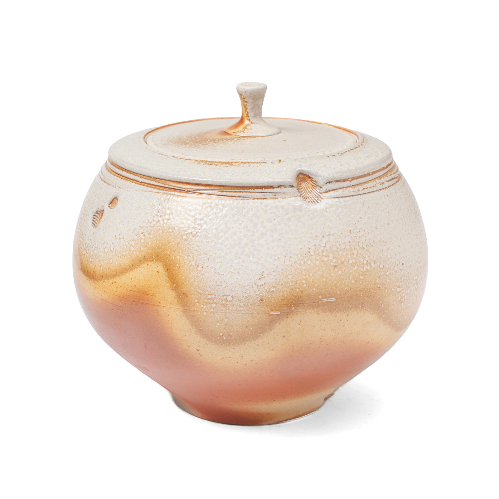 Reid Ozaki (WA) Soda Fired Lidded Seashell Jar (1 of 3)