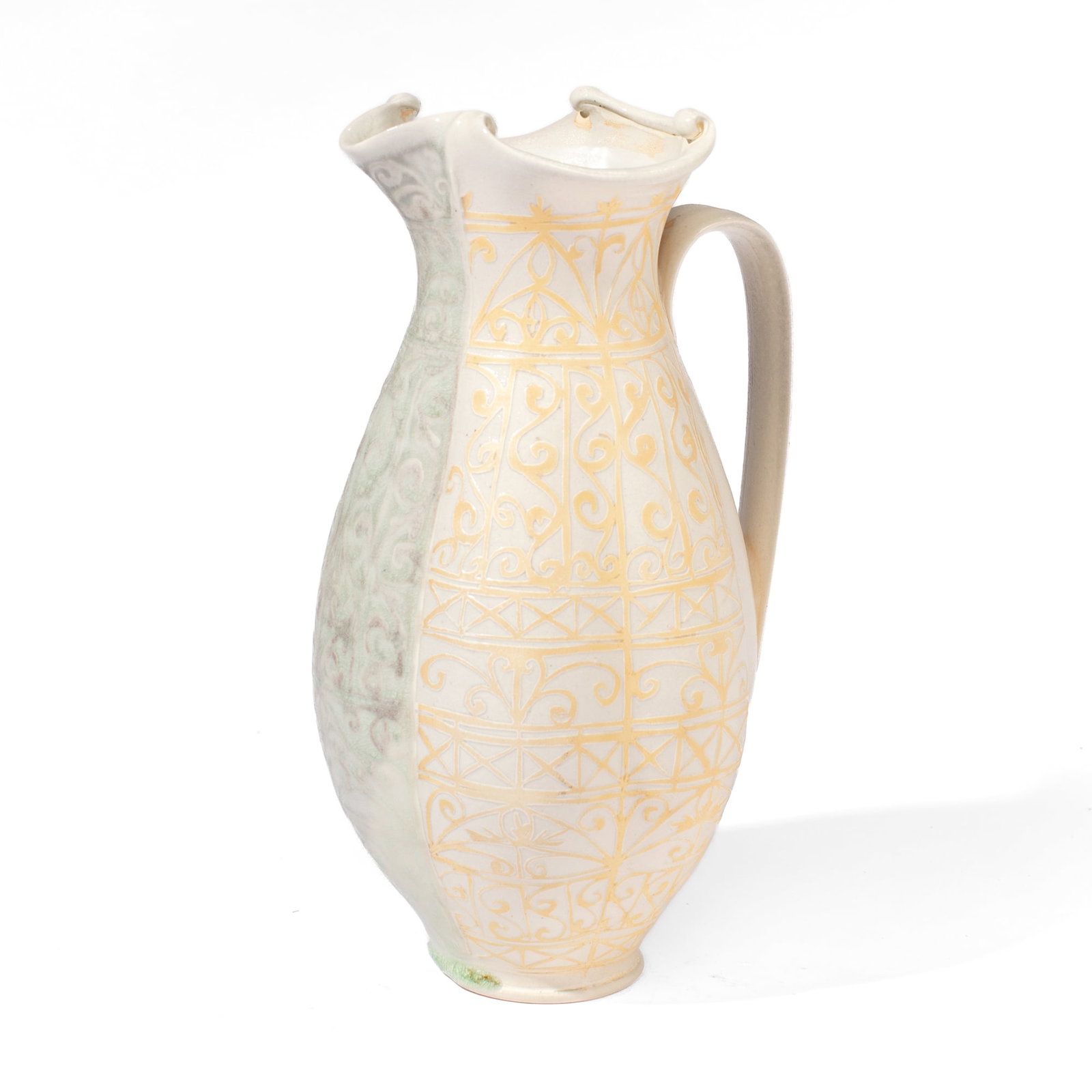 Julia Galloway Filigree Pattern Etched Pitcher (1 of 4)