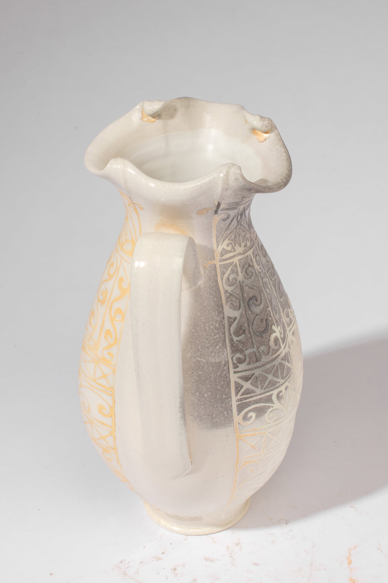 Julia Galloway Filigree Pattern Etched Pitcher - 3