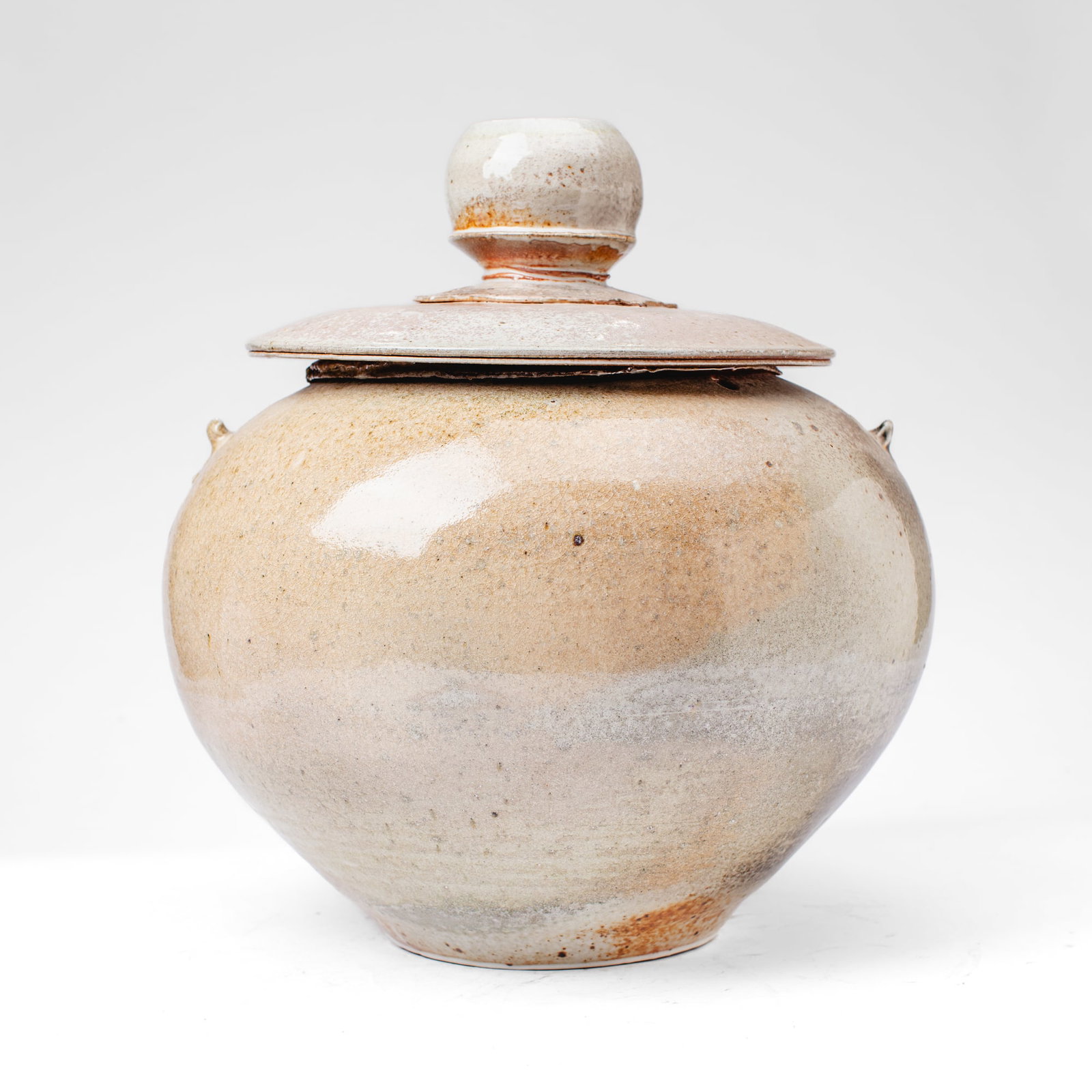 Drew Nicklas (WA) Large Lidded Stoneware Jar (1 of 3)